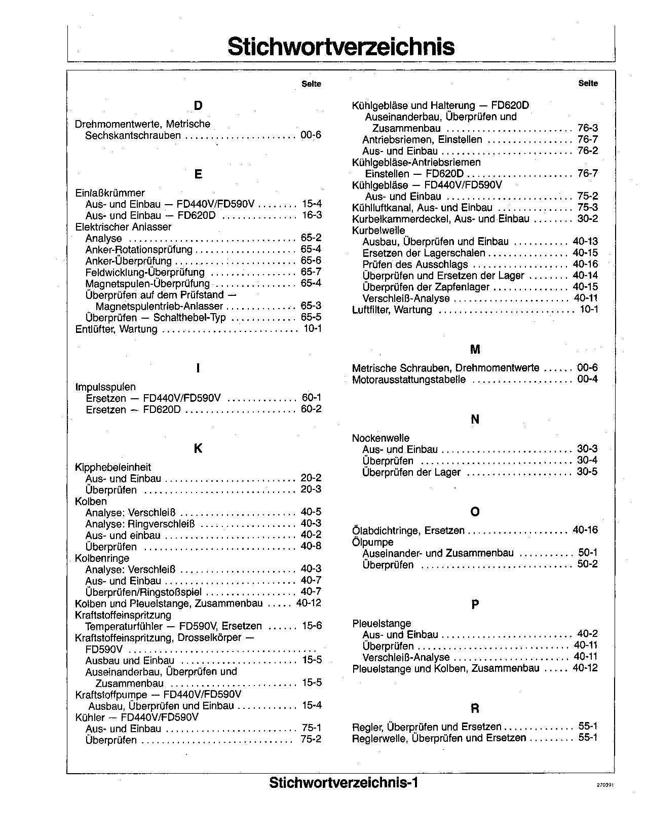 JOHN DEERE K 445 455 E 1800 425 2243 MOTOR REPARATURHANDBUCH WERKSTATTHANDBUCH