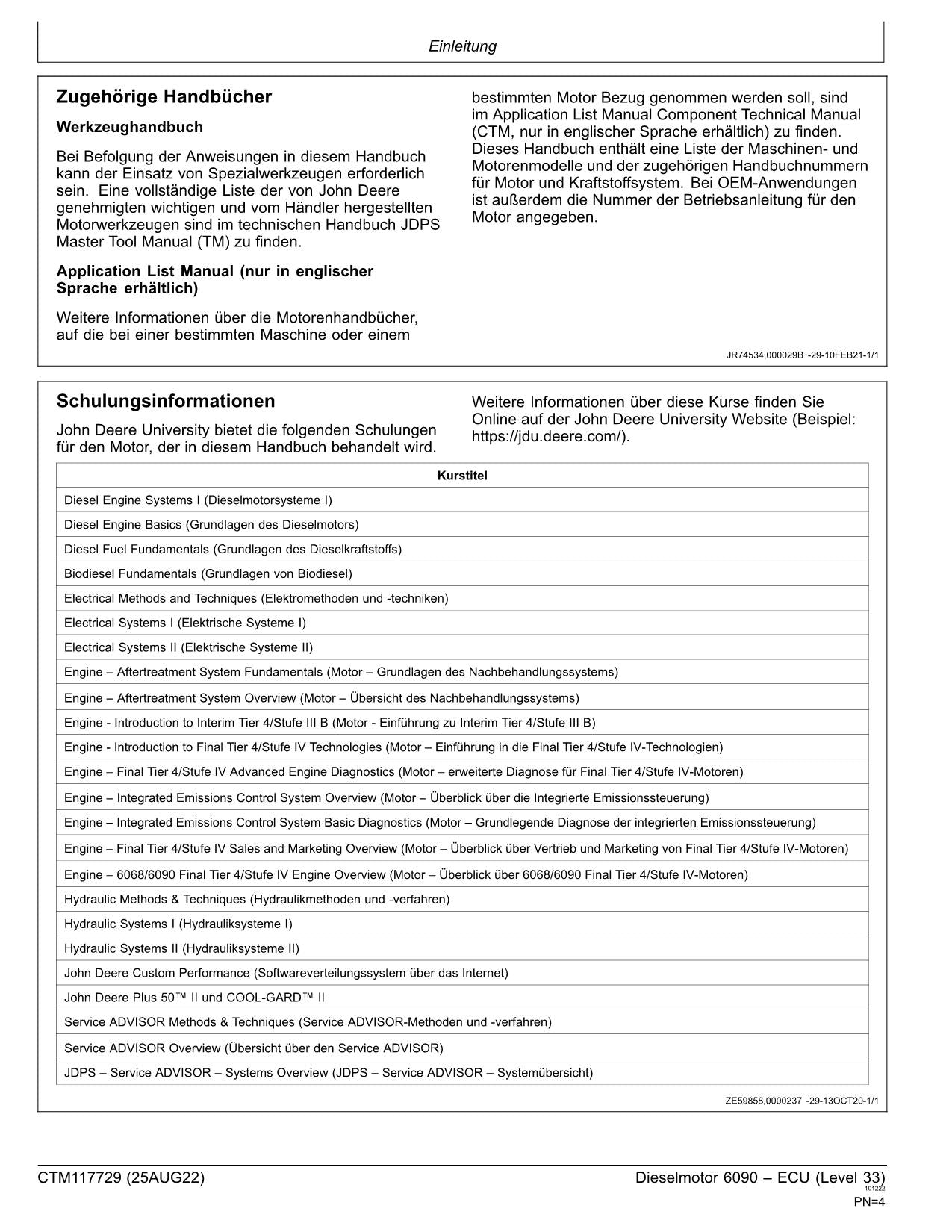 JOHN DEERE 6090 9.0L MOTOR REPARATURHANDBUCH WERKSTATTHANDBUCH #3