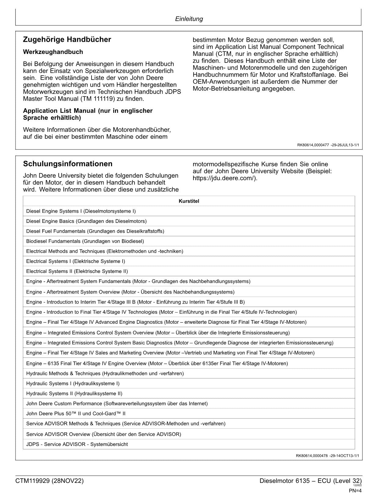 JOHN DEERE 6135 13.5L MOTOR REPARATURHANDBUCH WERKSTATTHANDBUCH #2