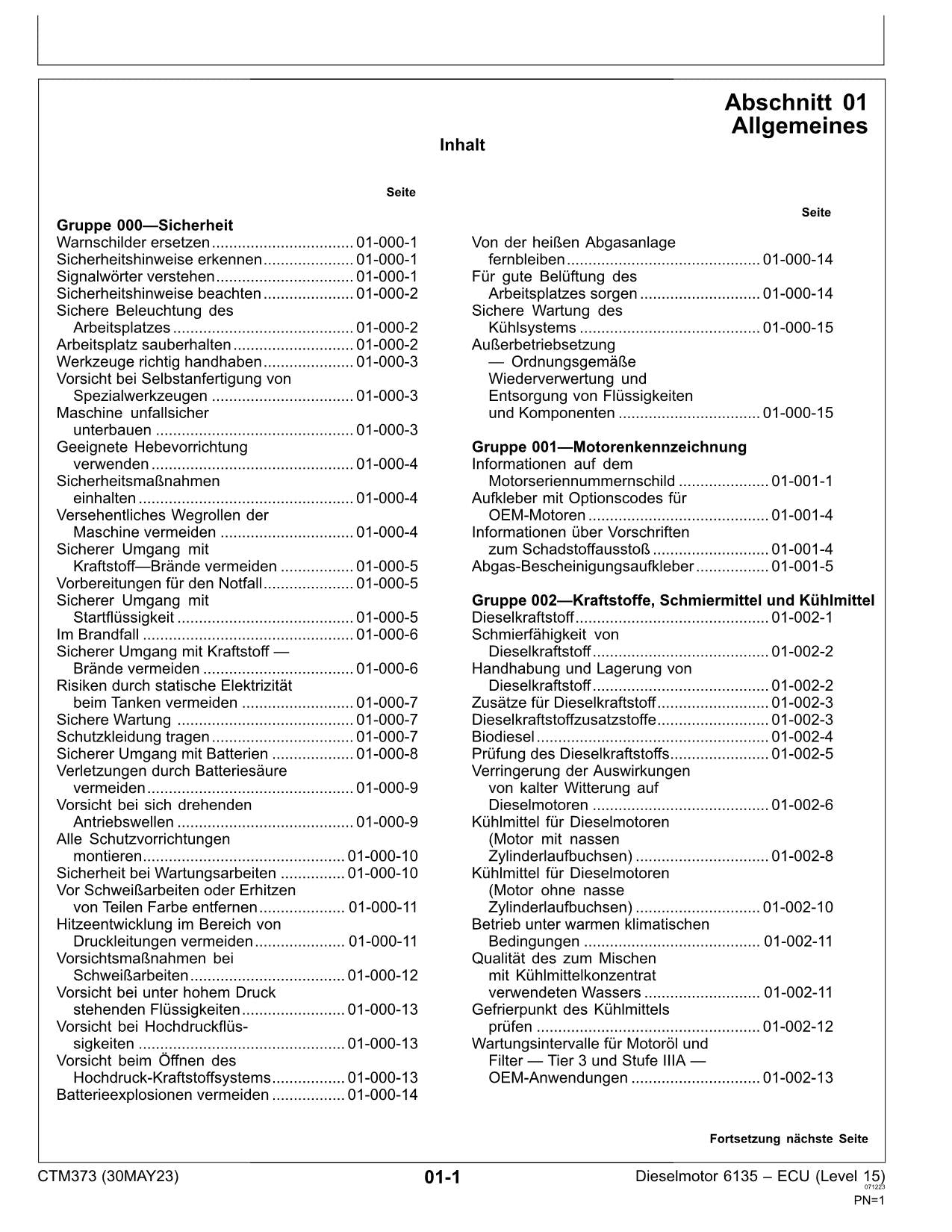 JOHN DEERE 13.5L 6135 MOTOR REPARATURHANDBUCH WERKSTATTHANDBUCH