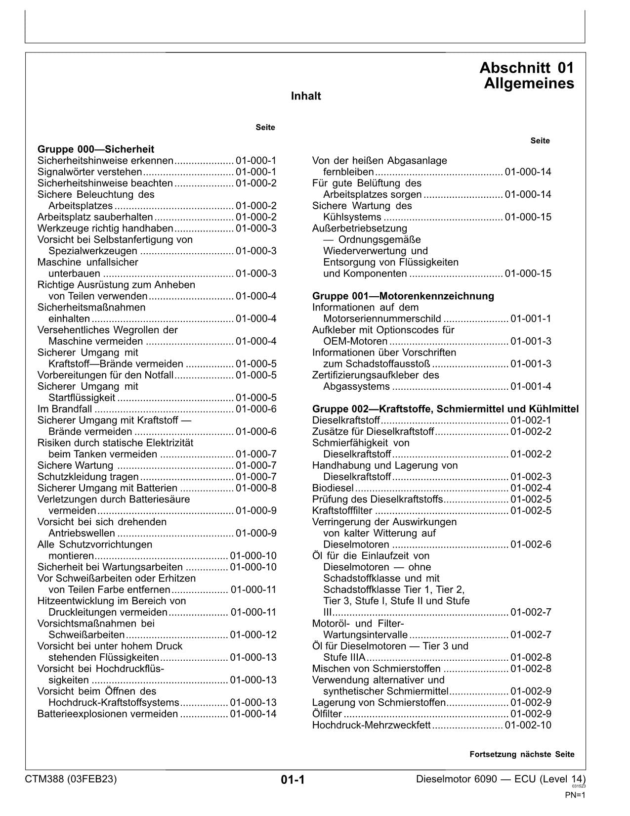 JOHN DEERE 6068 6090 9.0L MOTEUR REPARATURHANDBUCH WERKSTATTHANDBUCH #2