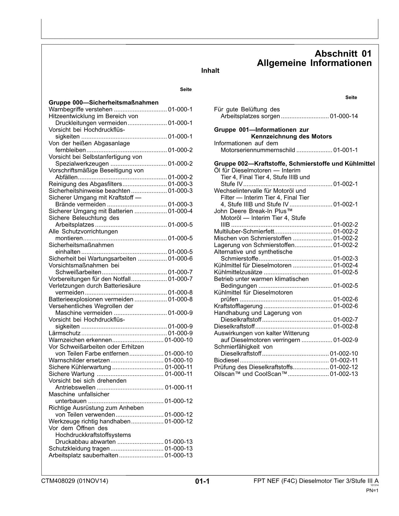 JOHN DEERE 5100GF 5100GN FPT NEF TIER3 MOTOR REPARATURHANDBUCH WERKSTATTHANDBUCH