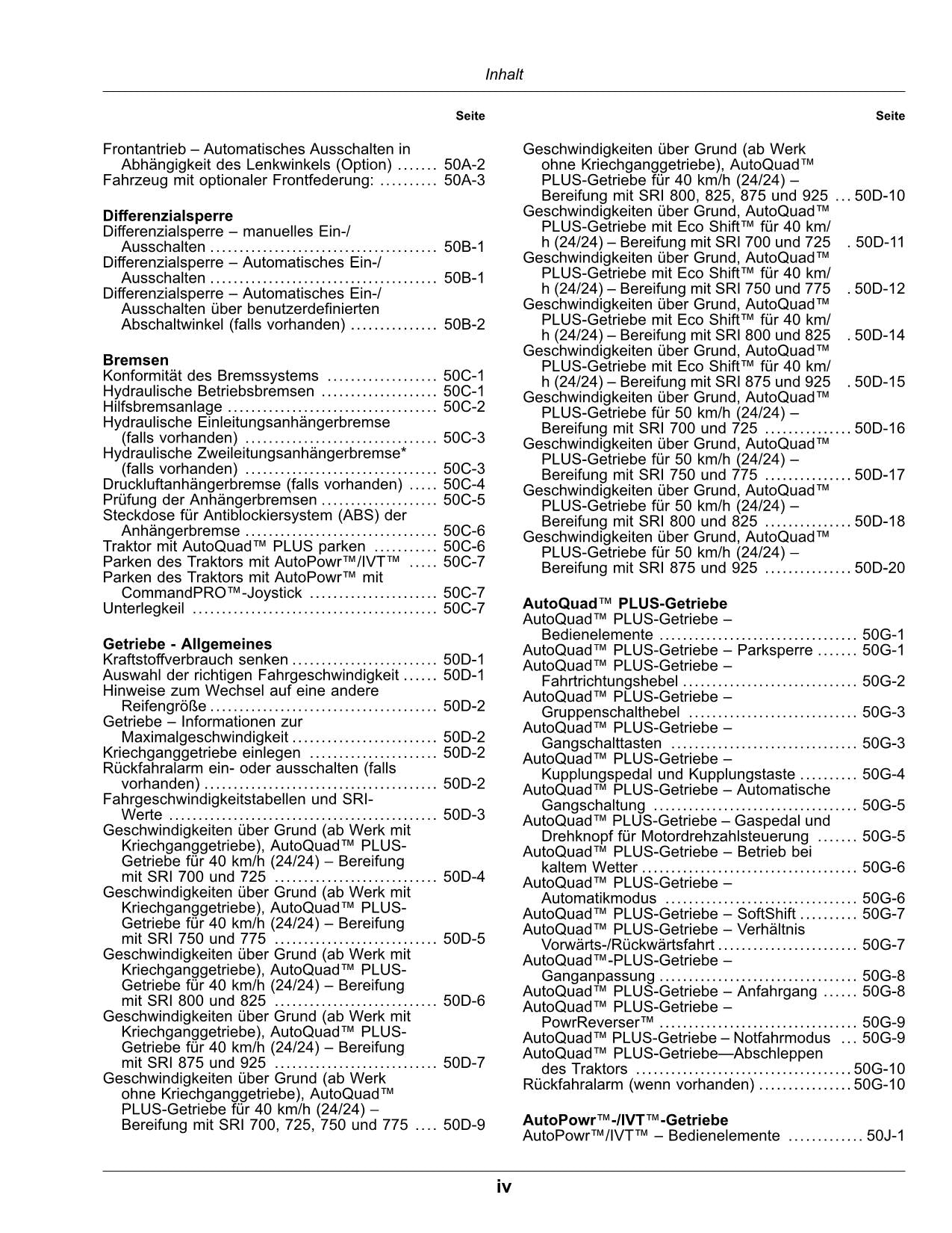 JOHN DEERE 6R 110 120 130 140 150 TRAKTOR BETRIEBSANLEITUNG