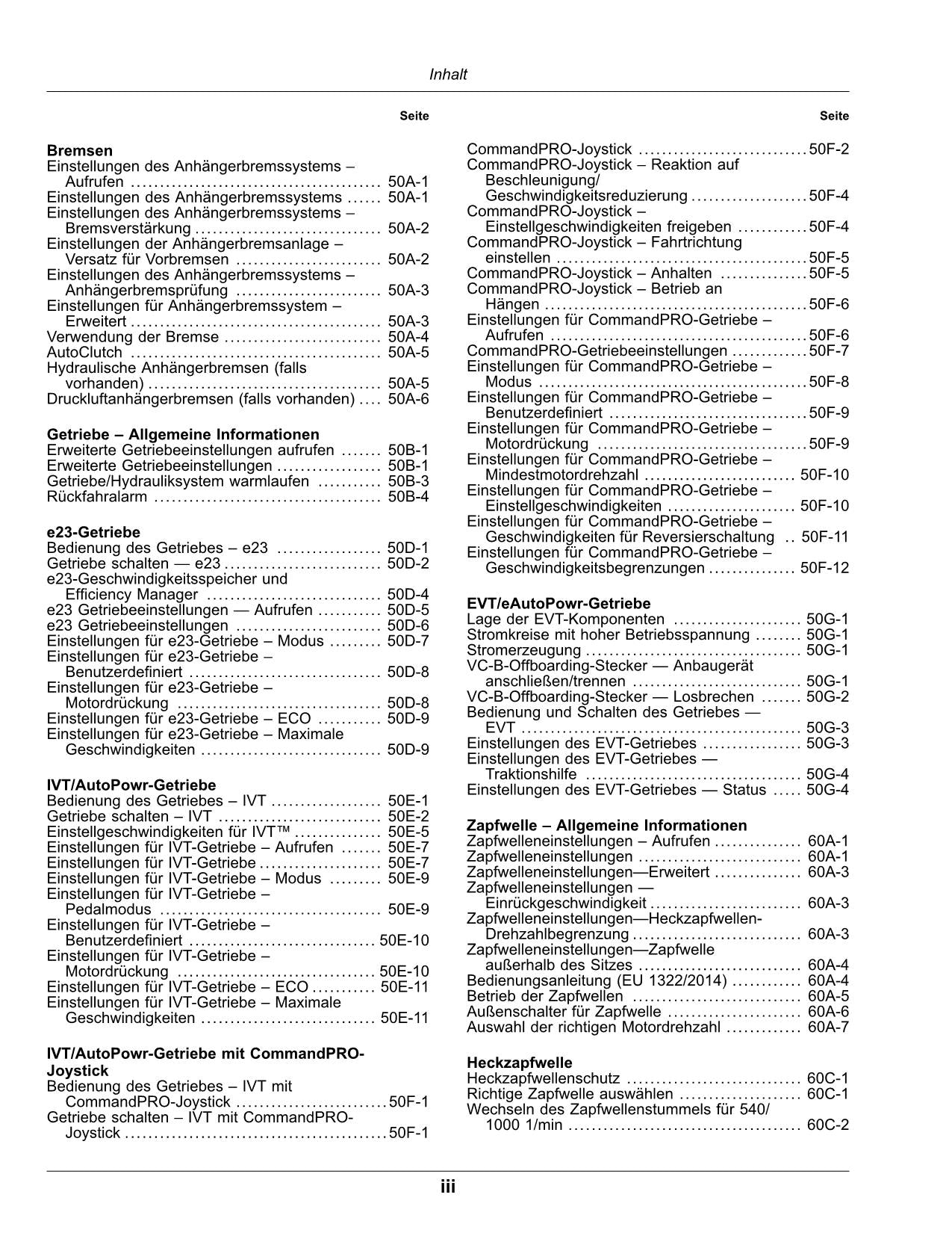 JOHN DEERE 8RX 410 310 370 340 TRAKTOR BETRIEBSANLEITUNG