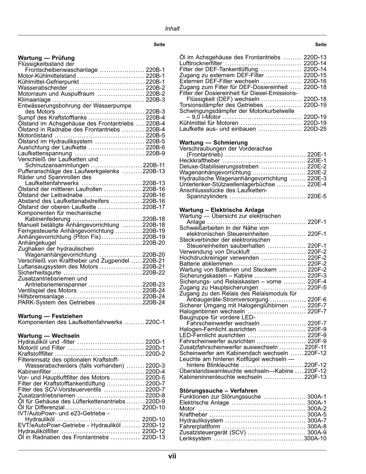 JOHN DEERE 8RX 410 310 370 340 TRAKTOR BETRIEBSANLEITUNG