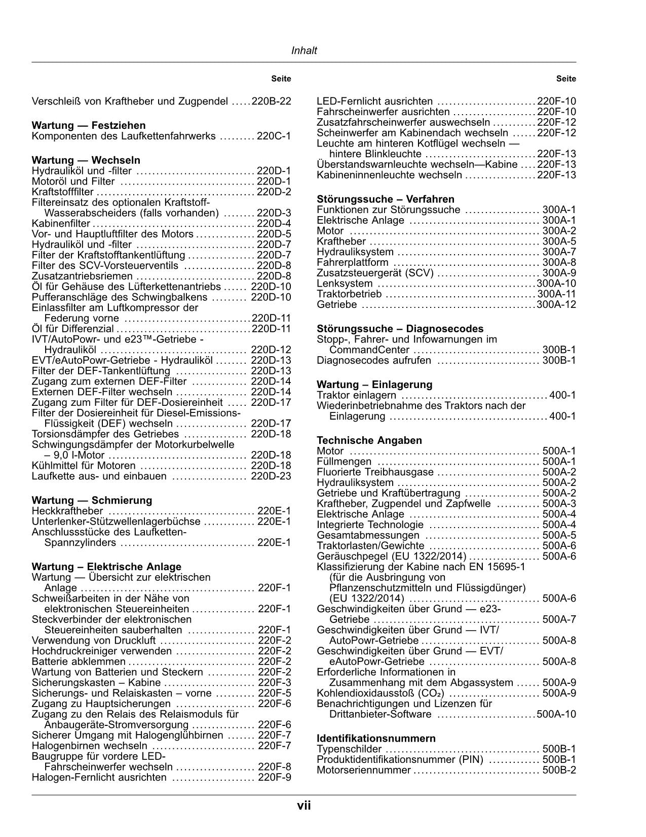 JOHN DEERE 8RT 340 410 310 370 TRAKTOR BETRIEBSANLEITUNG