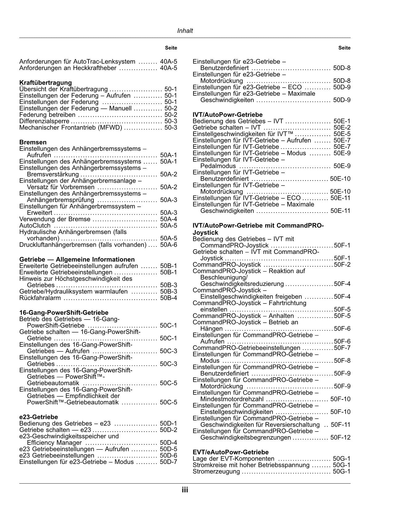 JOHN DEERE 8R 370 250 280 230 340 310 410 TRAKTOR BETRIEBSANLEITUNG