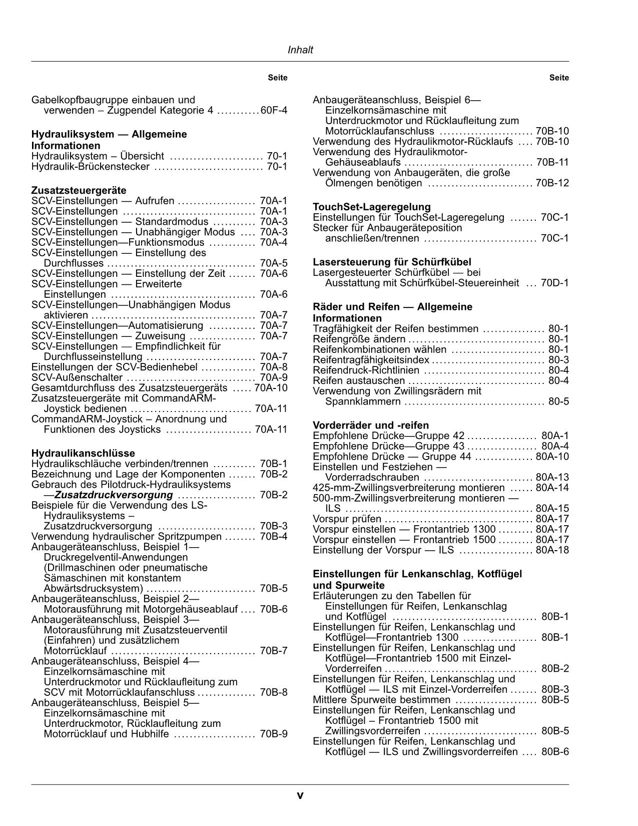 JOHN DEERE 8R 370 250 280 230 340 310 410 TRAKTOR BETRIEBSANLEITUNG