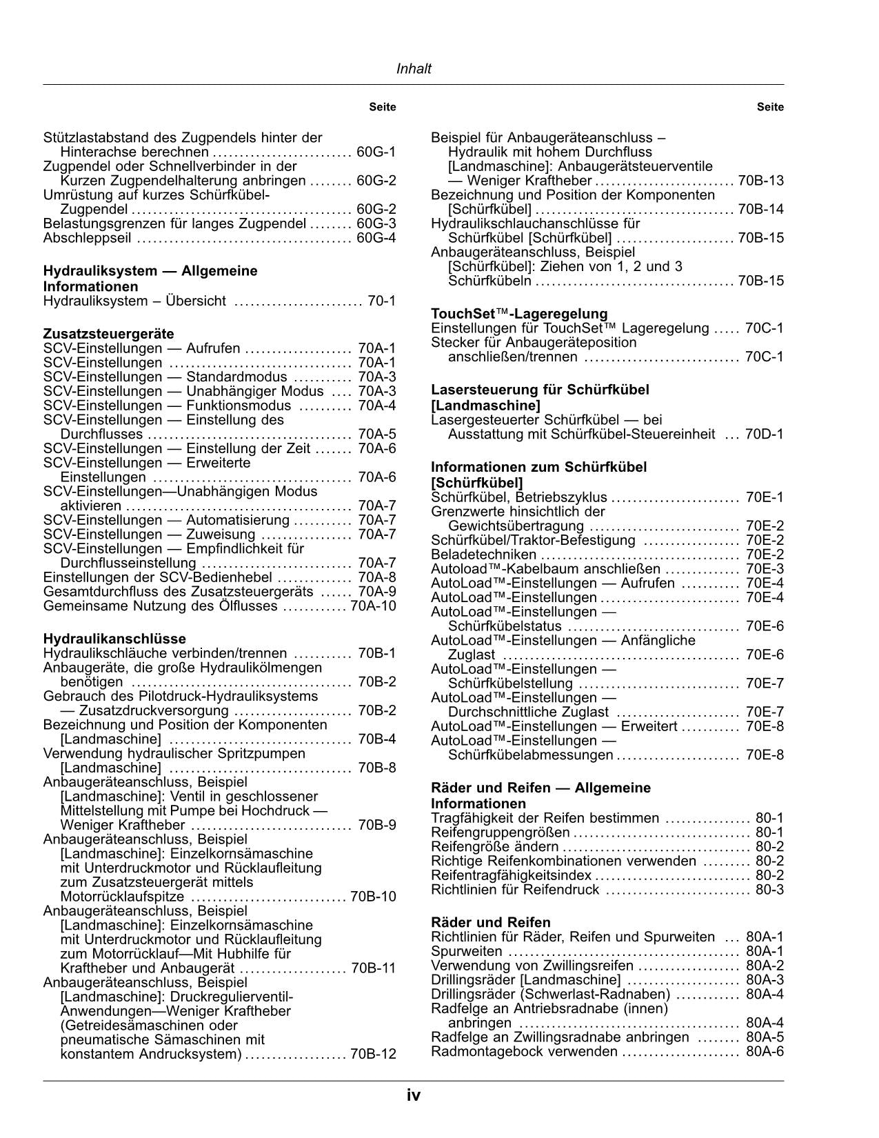 JOHN DEERE 9R 490 540 590 490 390 640 590 TRAKTOR BETRIEBSANLEITUNG