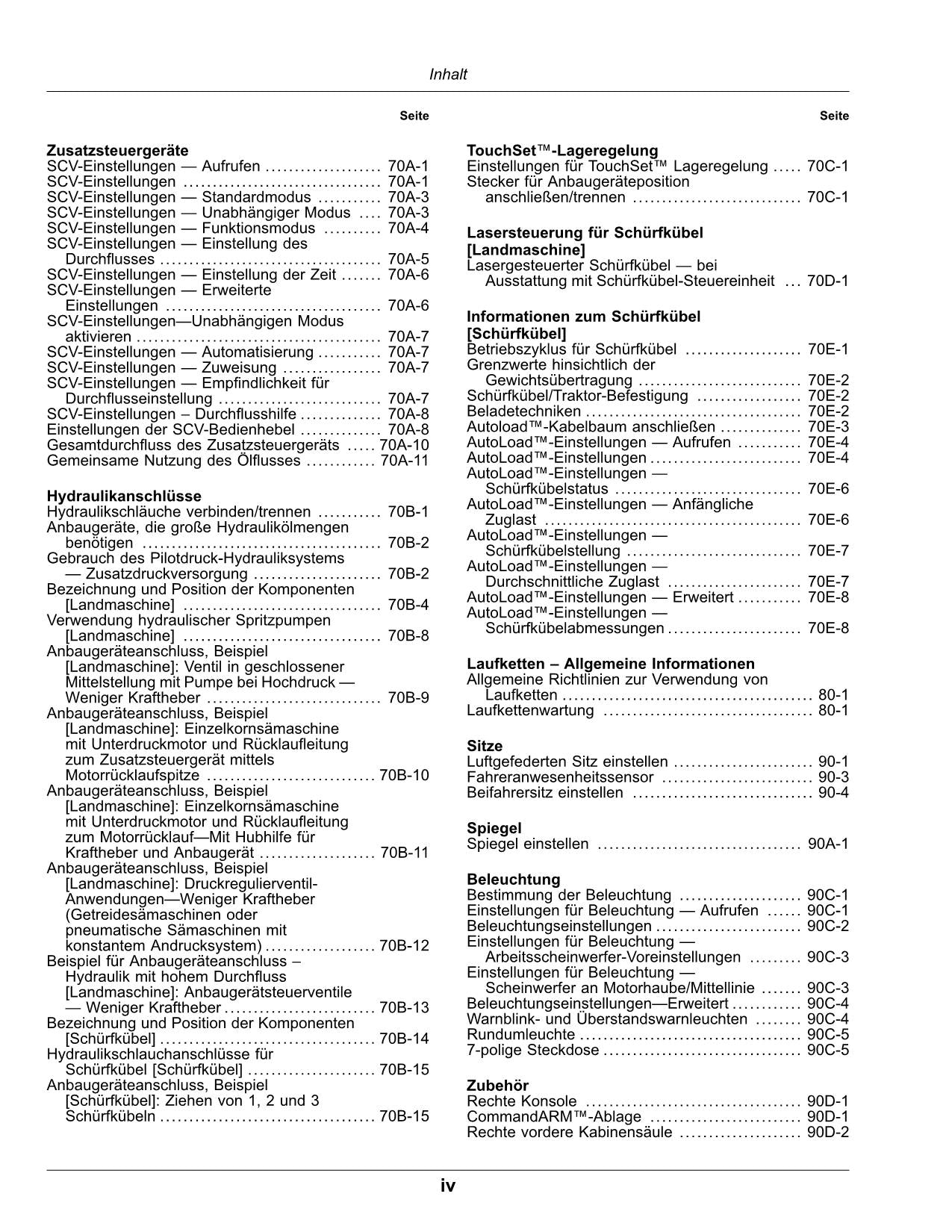 JOHN DEERE 9RX 540 490 590 640 SCRAPER TRAKTOR BETRIEBSANLEITUNG