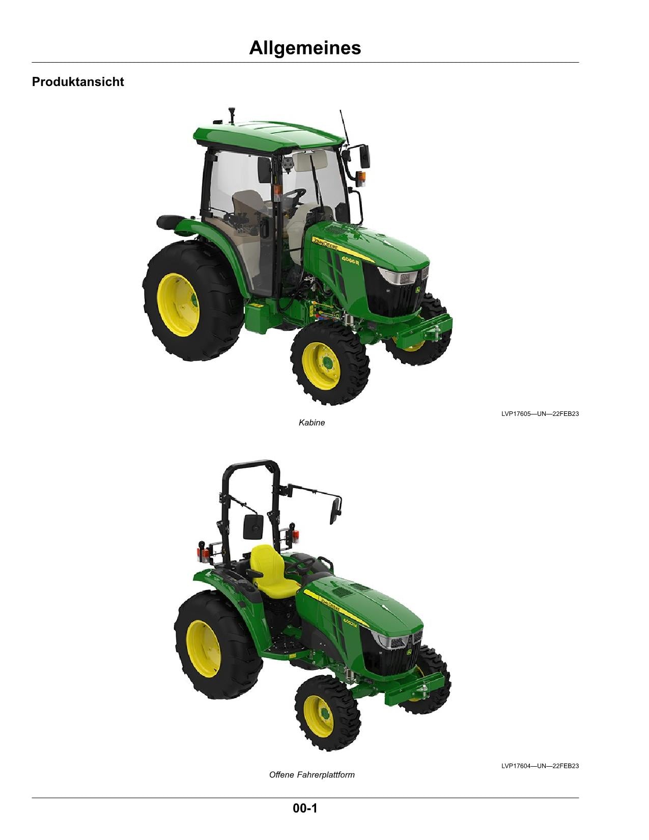 JOHN DEERE X105 X125 X165 TRAKTOR BETRIEBSANLEITUNG ser 800001-