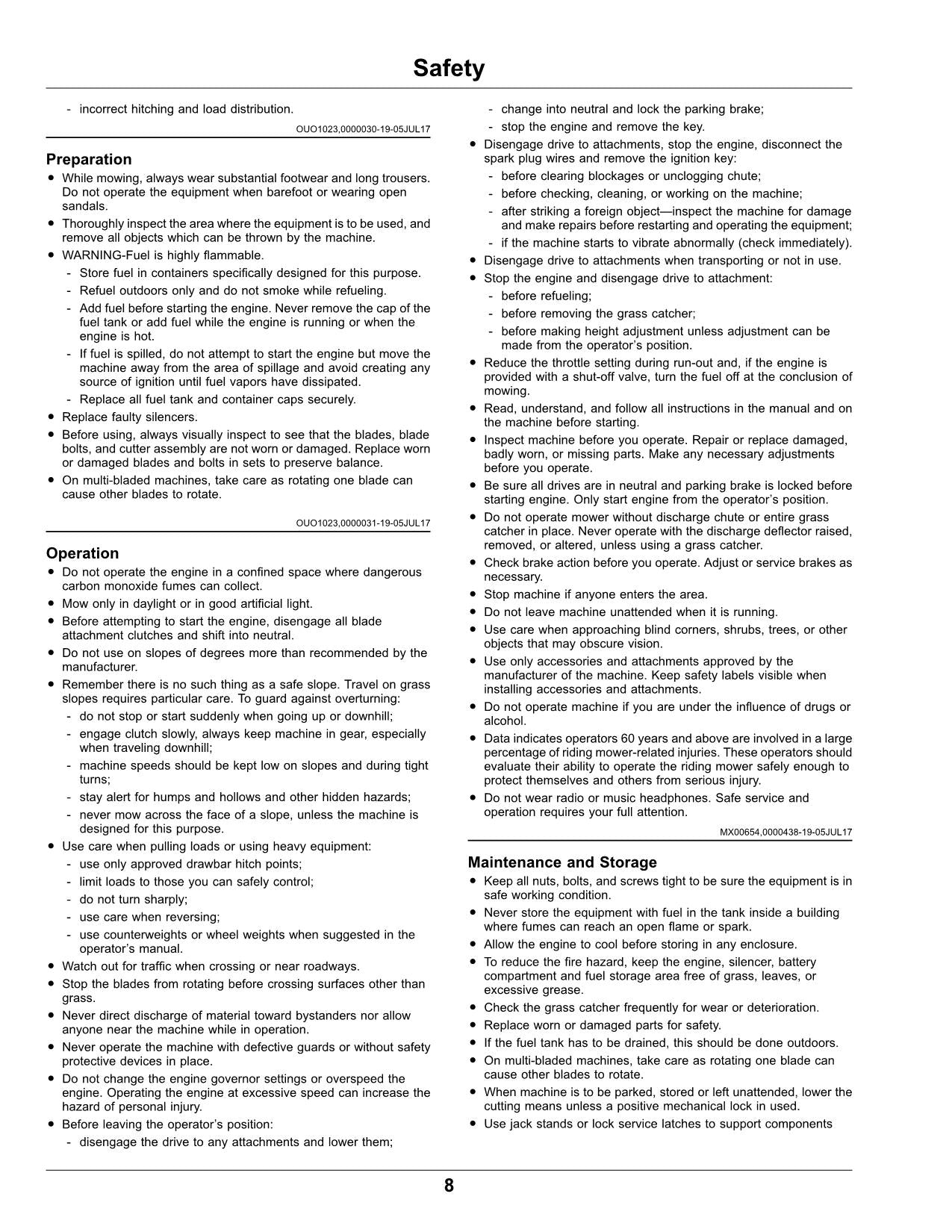 JOHN DEERE X116R X146R X166R TRAKTOR BETRIEBSANLEITUNG #1 – PROFMANUAL