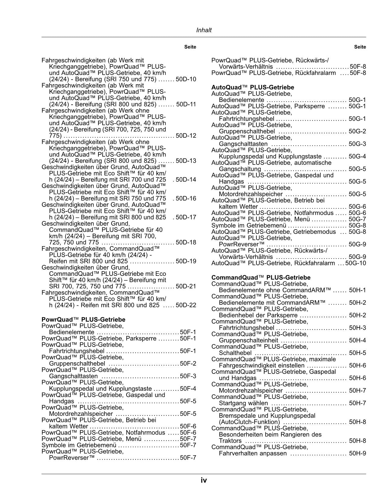 JOHN DEERE 6090M 6100M 6110M 6120M TRAKTOR BETRIEBSANLEITUNG