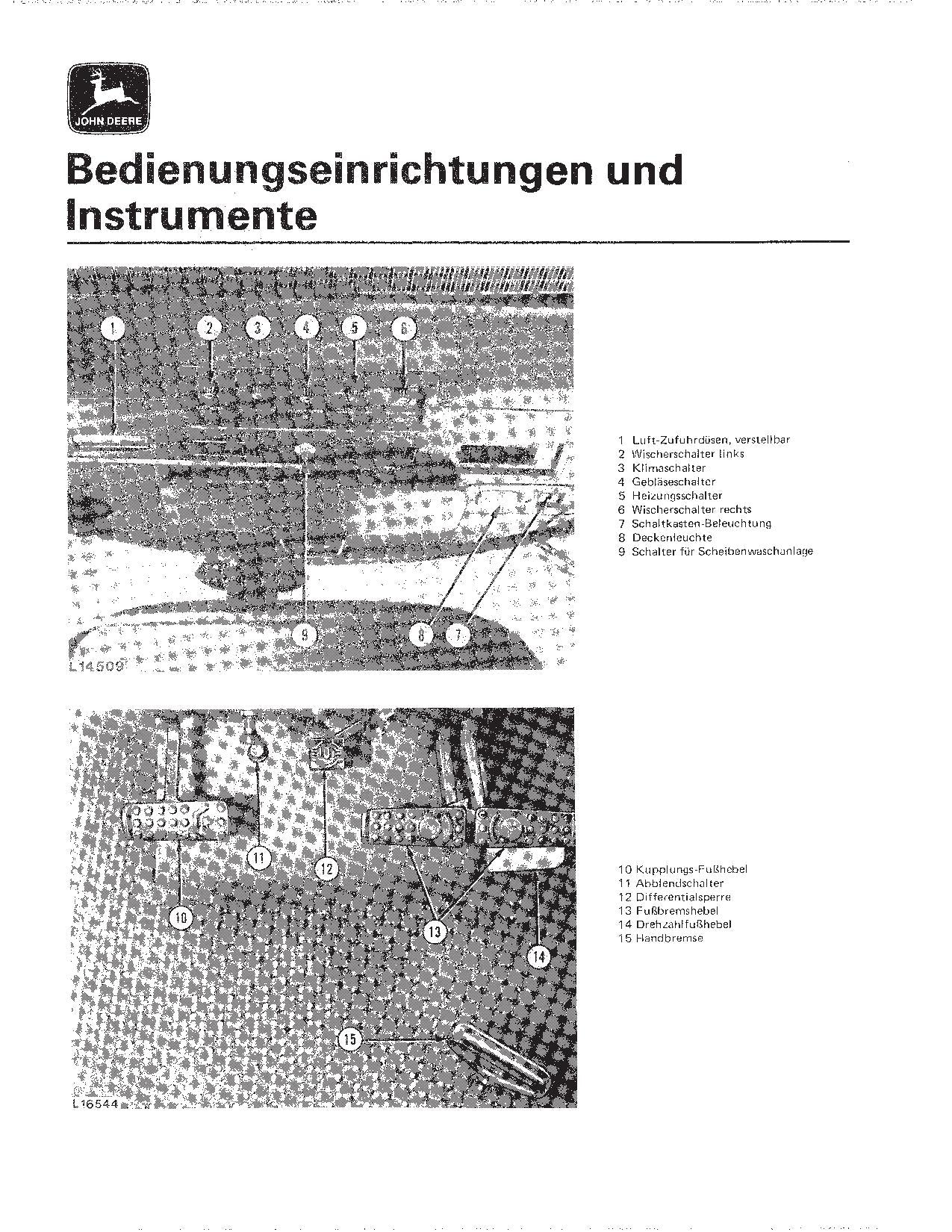 JOHN DEERE 4040 4240 4440 TRAKTOR BETRIEBSANLEITUNG