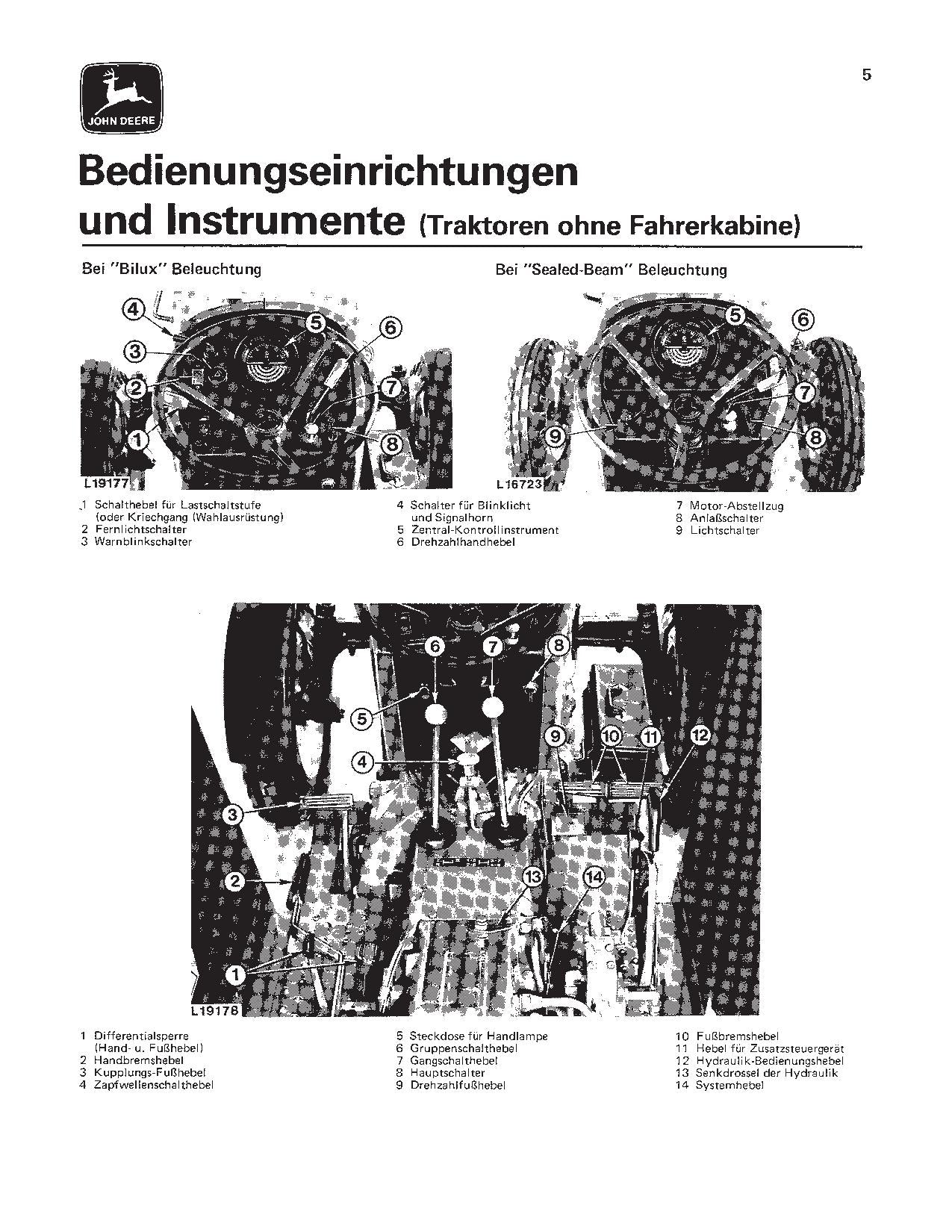 JOHN DEERE 1640 1840 2040 TRAKTOR BETRIEBSANLEITUNG