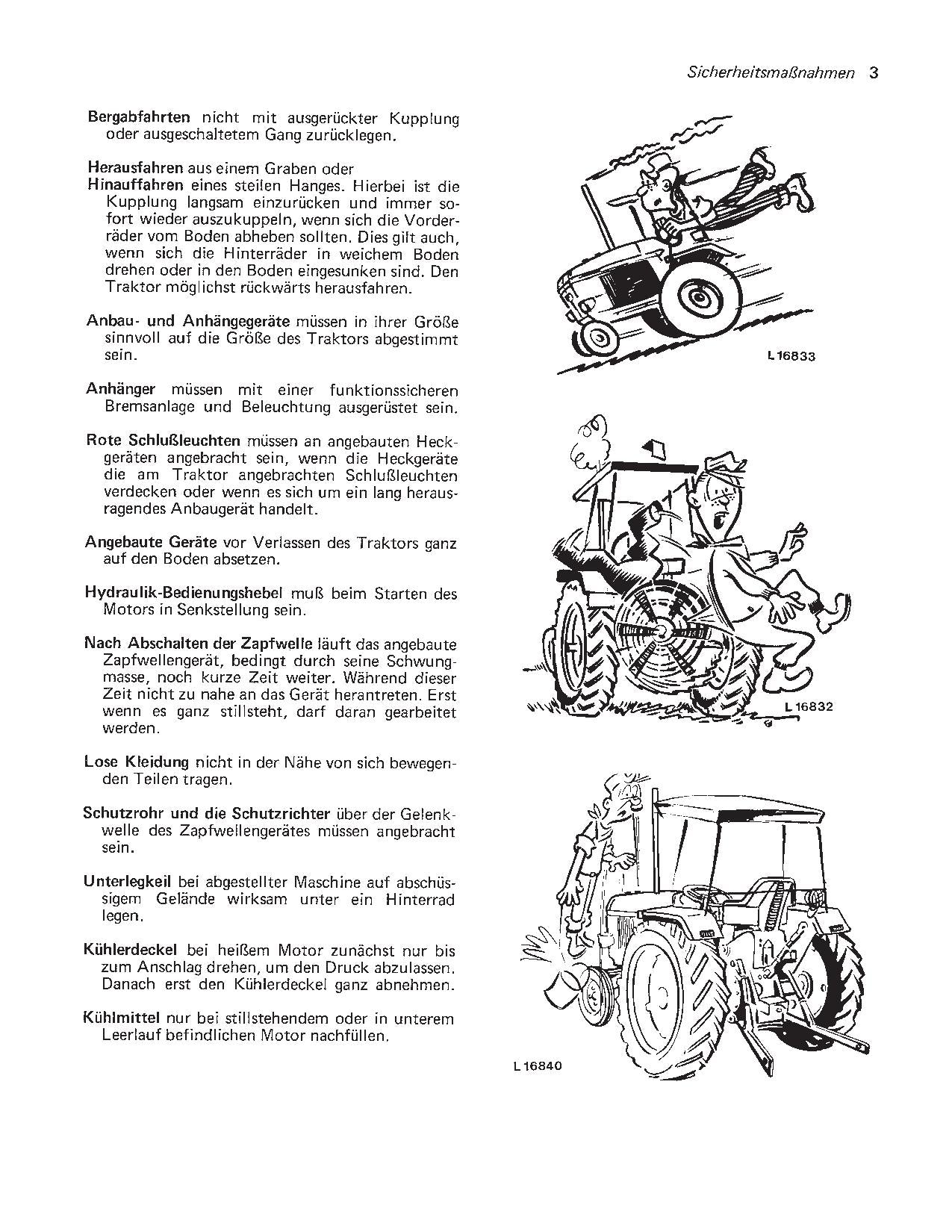 JOHN DEERE 1640 1840 2040 TRAKTOR BETRIEBSANLEITUNG