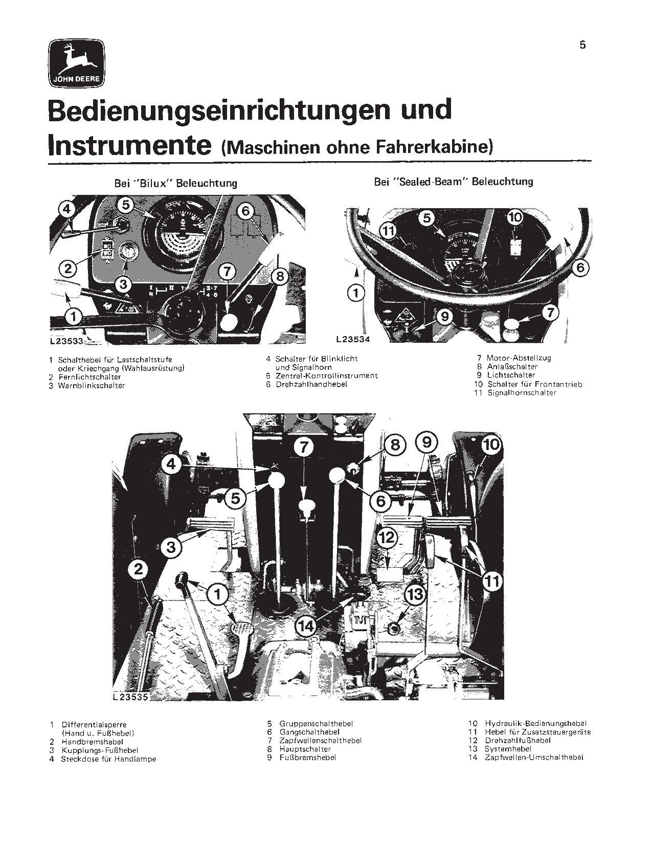 JOHN DEERE 3040 3140 TRAKTOR BETRIEBSANLEITUNG #1