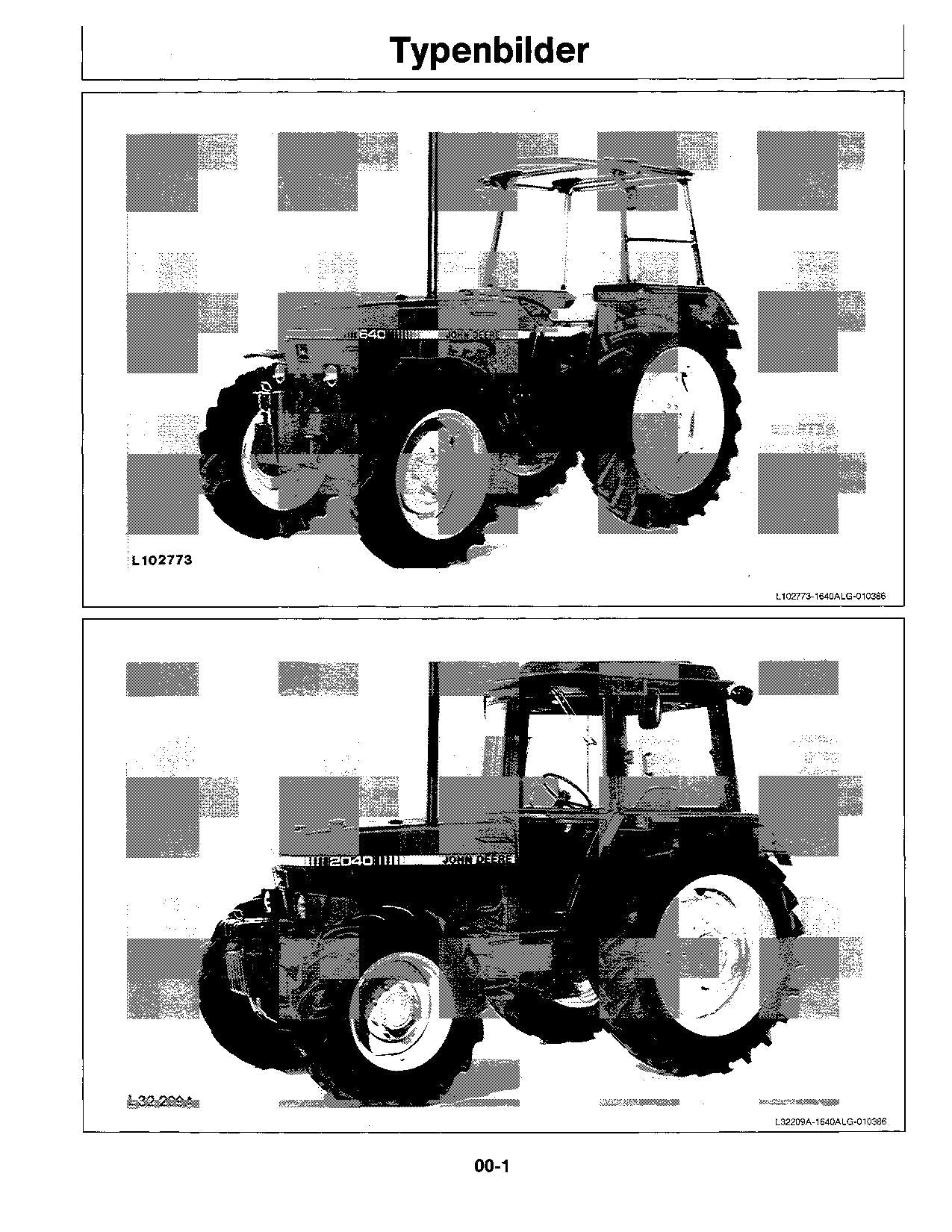 JOHN DEERE 1640 2040 2040S TRAKTOR BETRIEBSANLEITUNG #2