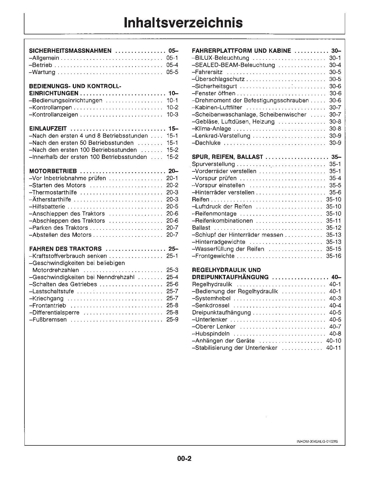 JOHN DEERE 3040 3140 TRAKTOR BETRIEBSANLEITUNG #3