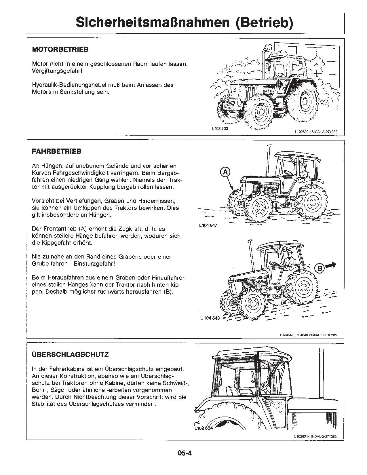 JOHN DEERE 3040 3140 TRAKTOR BETRIEBSANLEITUNG #3