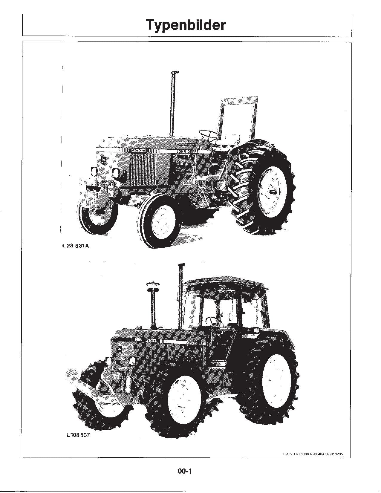 JOHN DEERE 3040 3140 TRAKTOR BETRIEBSANLEITUNG #3