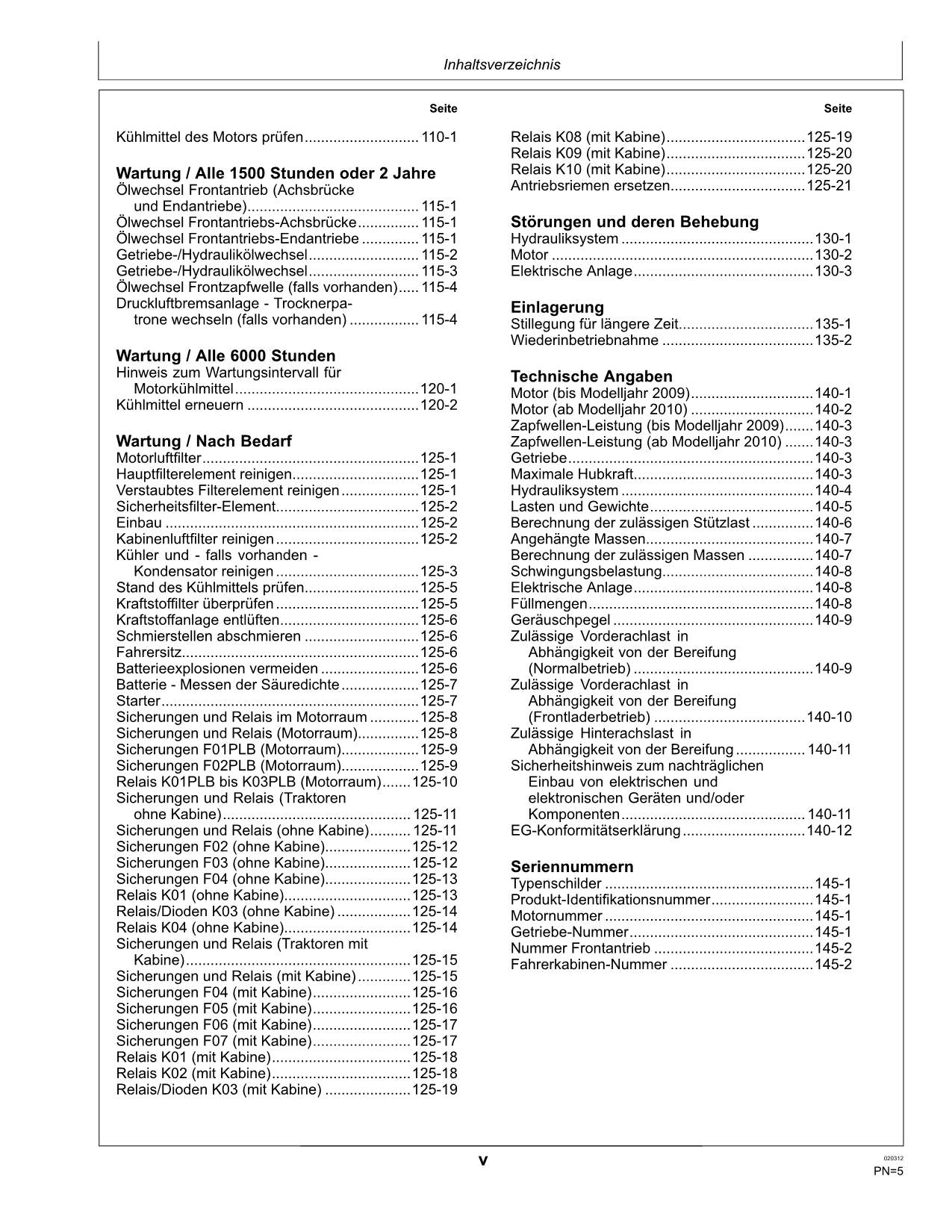 JOHN DEERE 6534 6630 6830  6930 TRAKTOR BETRIEBSANLEITUNG