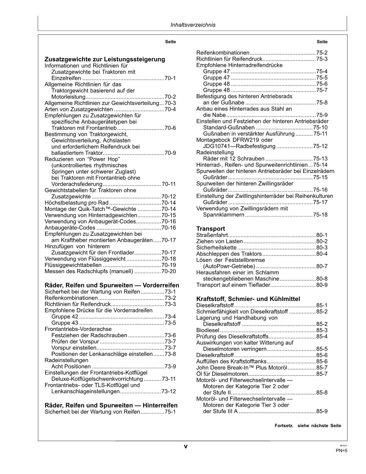 JOHN DEERE 7630 7730 7830  7930  TRAKTOR BETRIEBSANLEITUNG #2