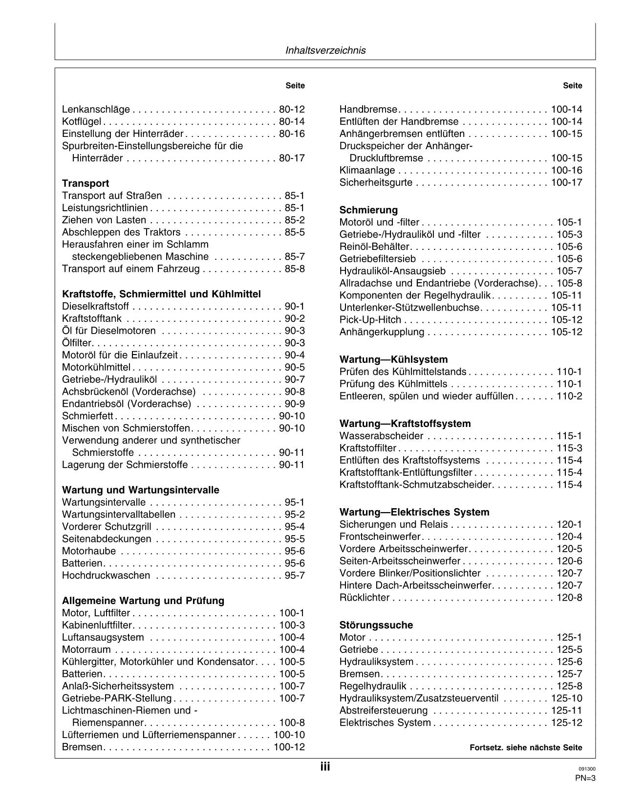 JOHN DEERE 8110 8210 8310 8410 TRAKTOR BETRIEBSANLEITUNG #2