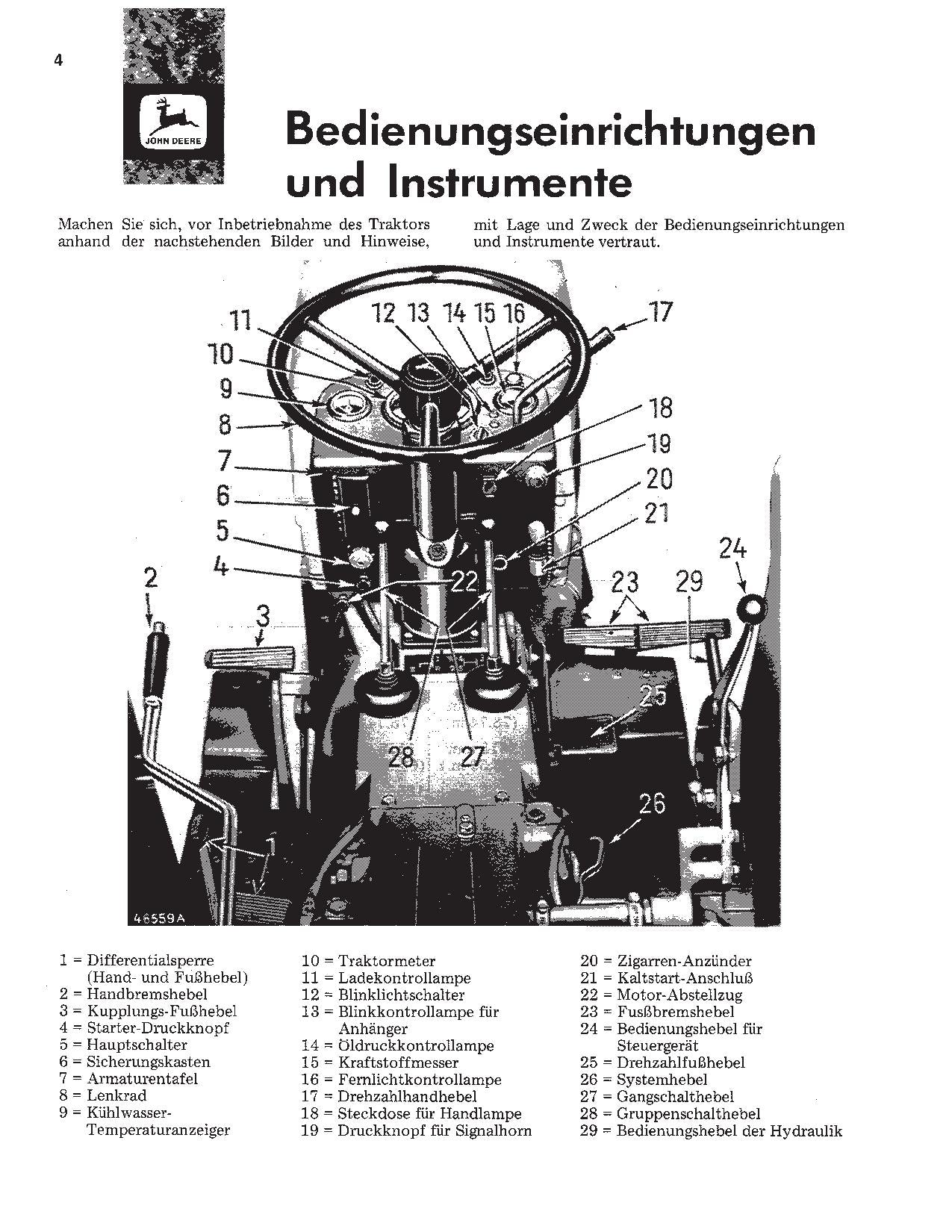 JOHN DEERE 820 TRAKTOR BETRIEBSANLEITUNG#1