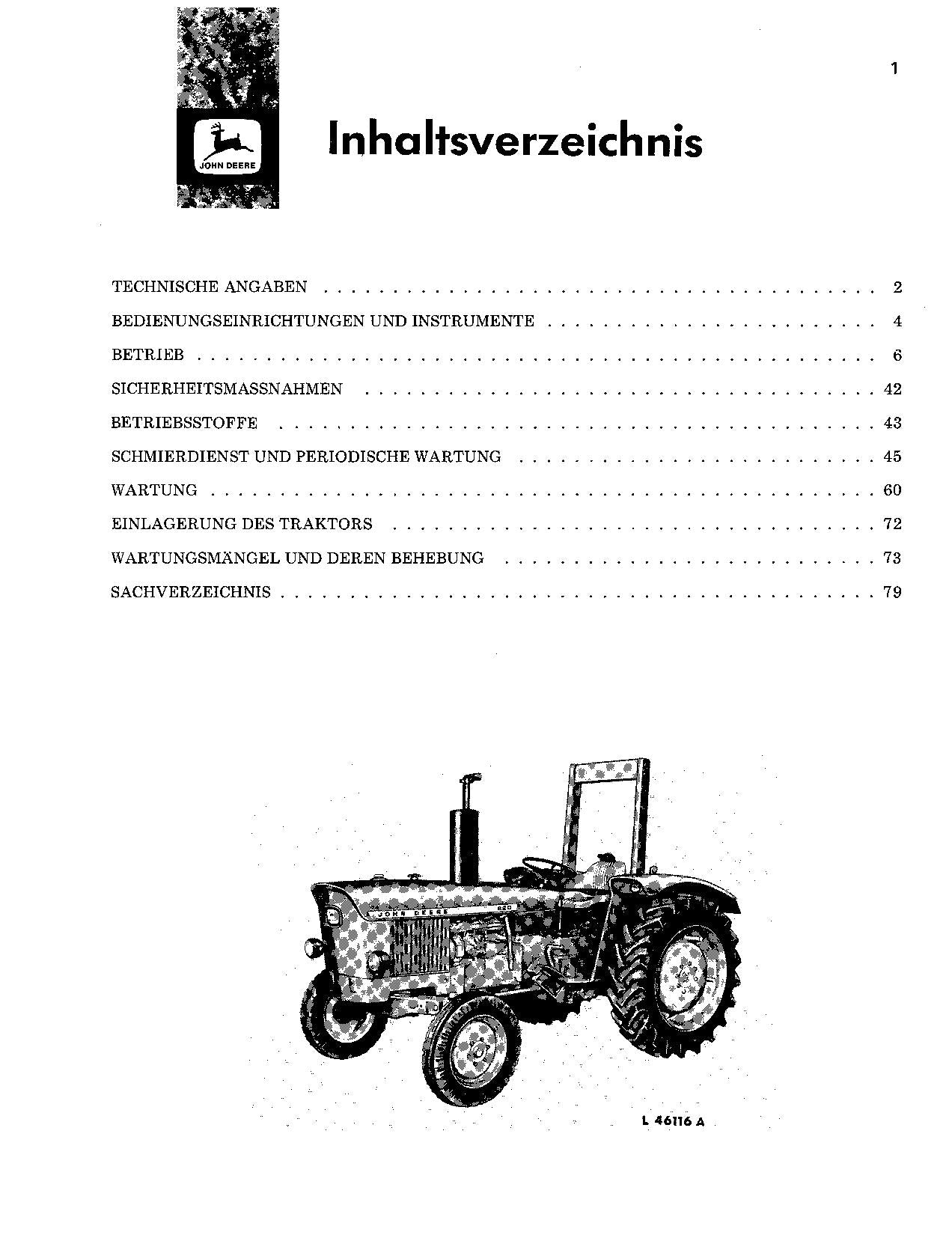 JOHN DEERE 820 TRAKTOR BETRIEBSANLEITUNG #2