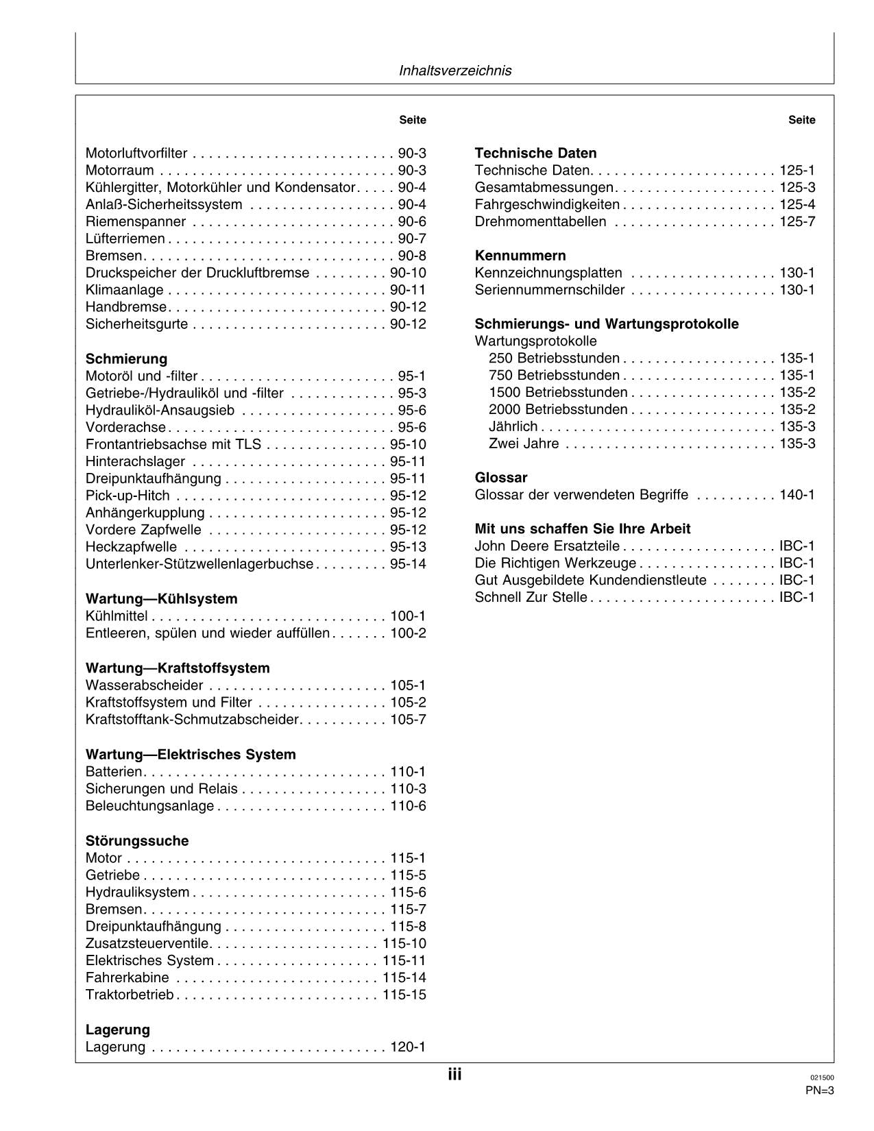 JOHN DEERE 7610 7710 7810 TRAKTOR BETRIEBSANLEITUNG #2