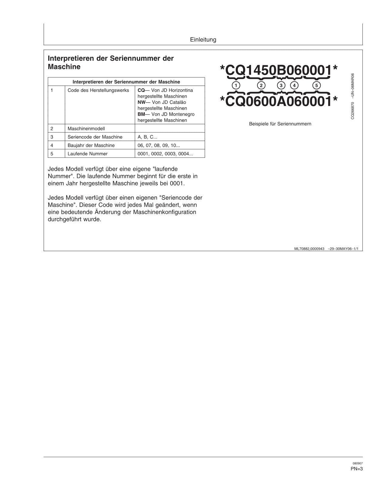 John Deere 1450 1550 CWS WTS Mähdrescher betriebsanleitung