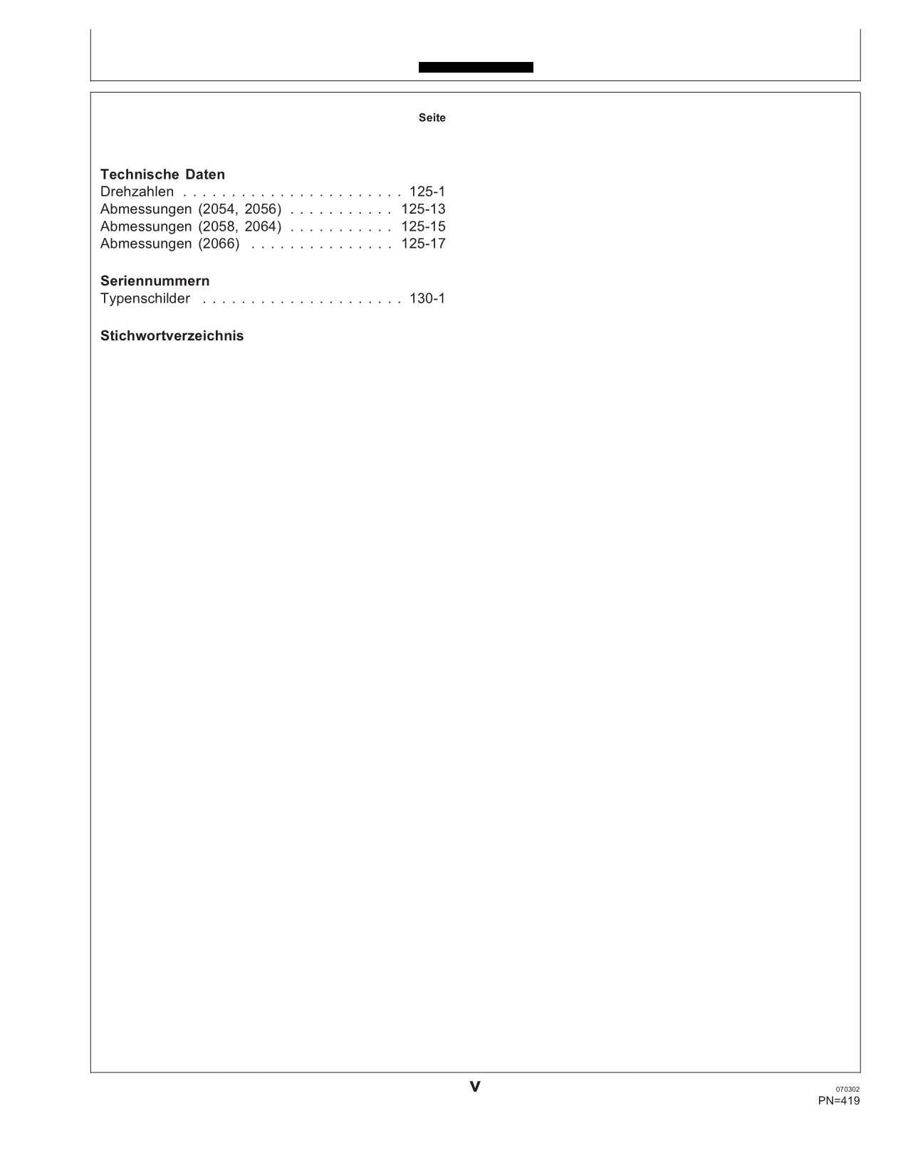 John Deere 2054  2056  2058  2064  2066 Mähdrescher betriebsanleitung