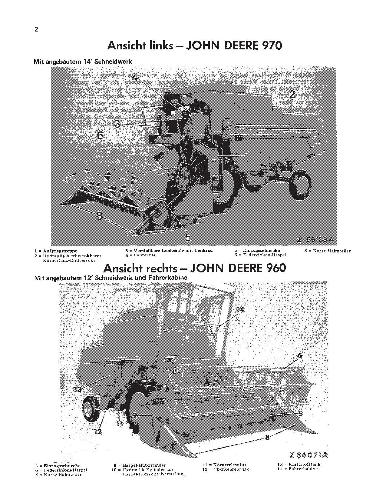 John Deere 950 960 970 Manuel d'utilisation