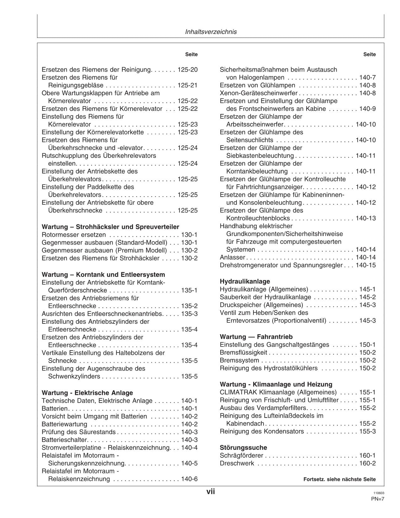 John Deere 9540 9560 9580 9640 9660 9680 Mähdrescher Betriebsanleitung