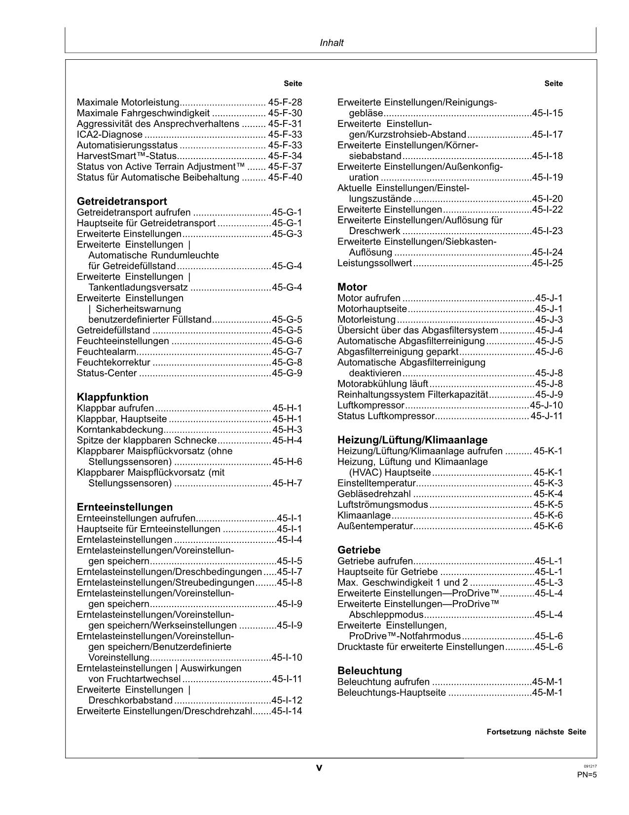 John Deere S760 S770 S780 S785 S790 HILLMASTER Mähdrescher betriebsanleitung #2