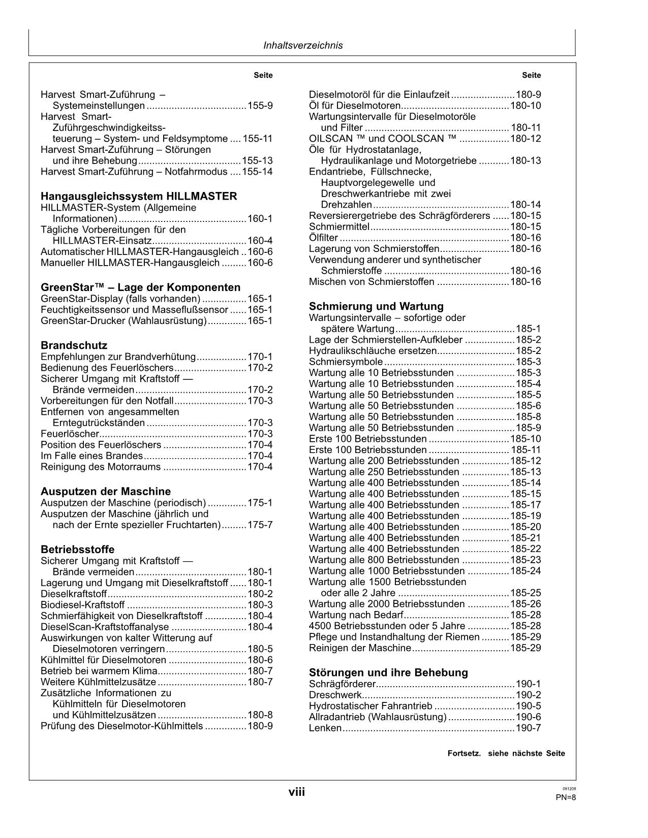 John Deere S690 Mähdrescher betriebsanleitung #3