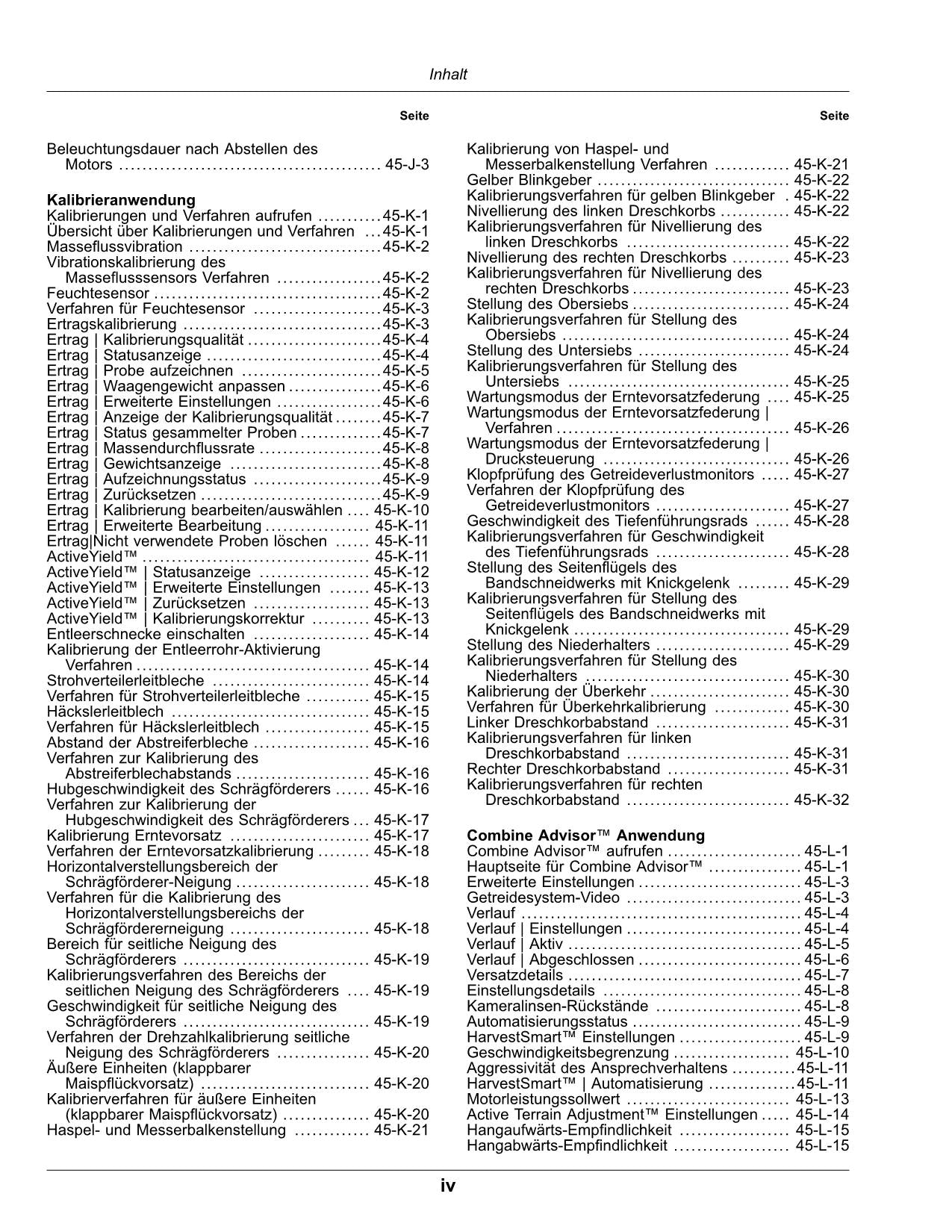 John Deere X9 1000 X9 1100 Mähdrescher Betriebsanleitung