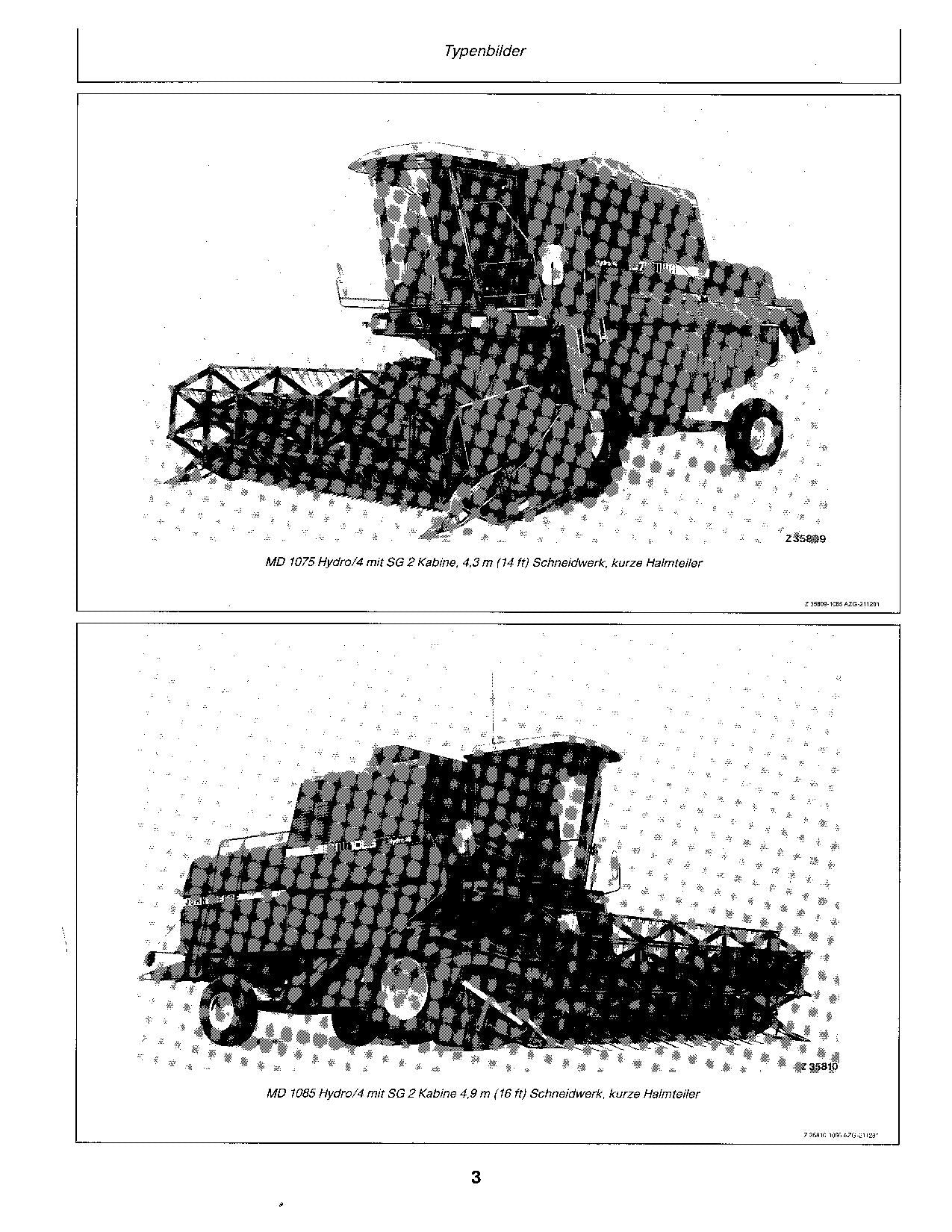 John Deere 1065 1075 1085 Mähdrescher betriebsanleitung ser.000001-041200