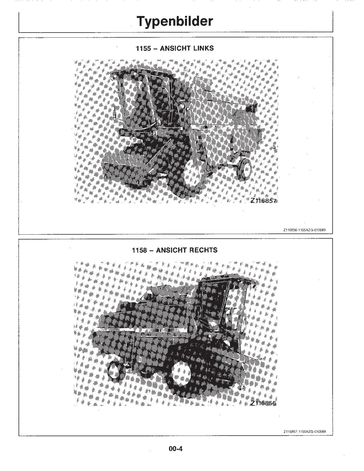 John Deere 1155 1157 1158 Mähdrescher Betriebsanleitung OMZ91970