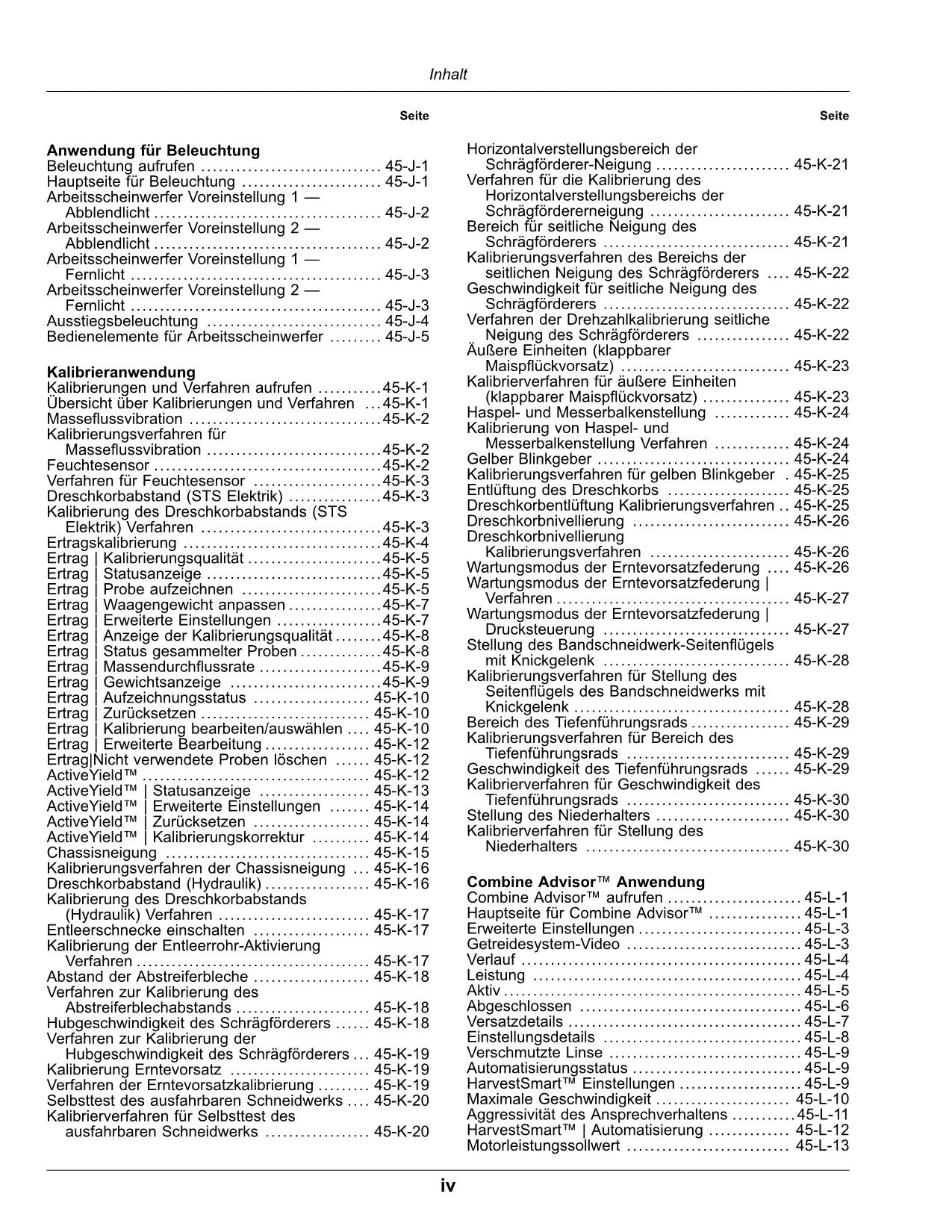 John Deere S760 S770 S780 S785 S790 Mähdrescher Betriebsanleitung