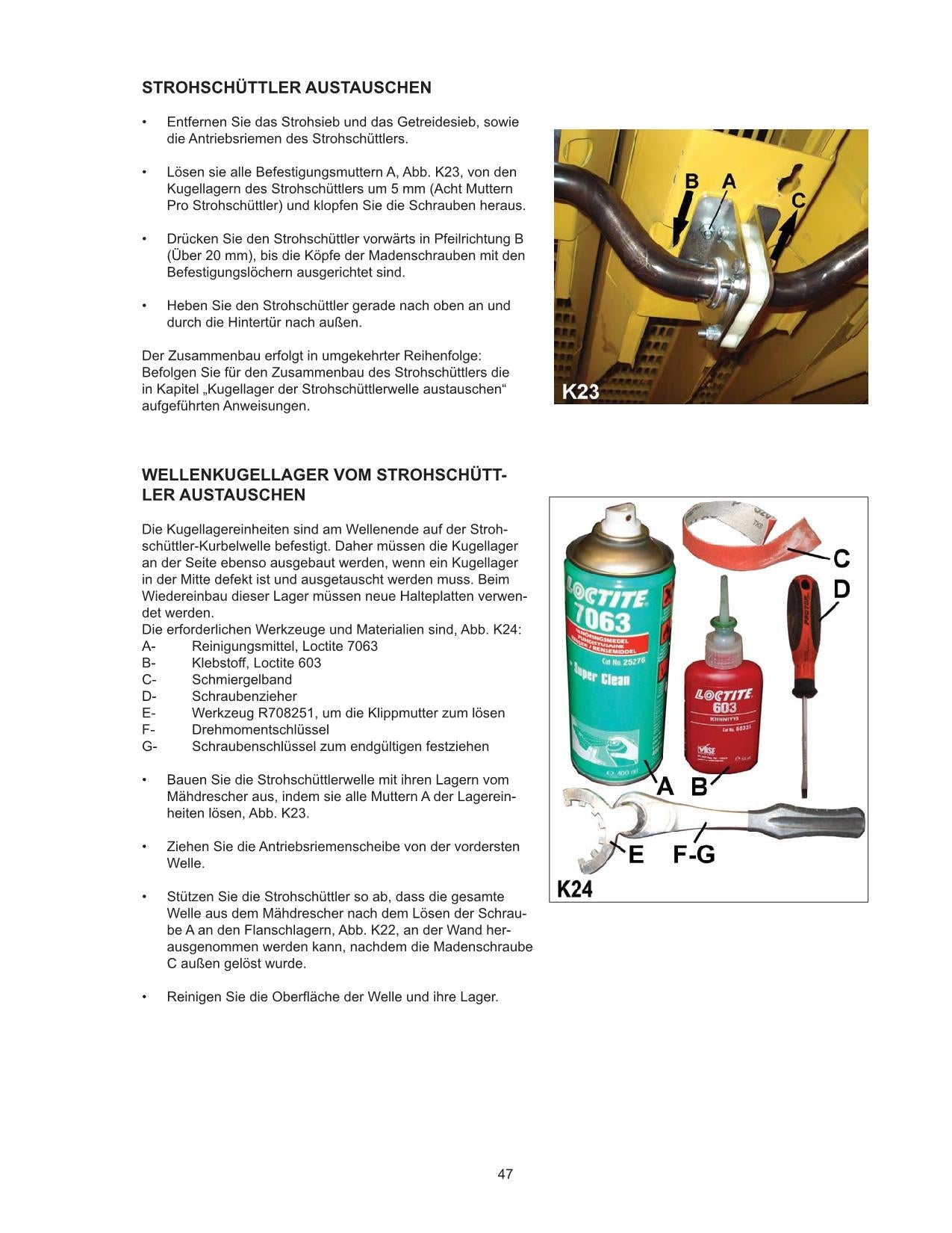 John Deere W330 mähdrescher REPARATURHANDBUCH FUNKTIONSWEISE TEST