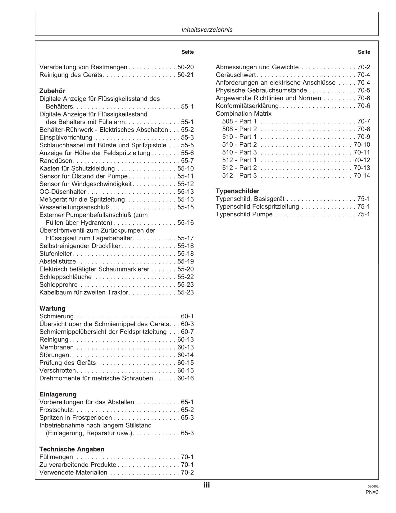 John Deere Aufbaufeldspritzen 508 510 512 EHC-2 Regeleinheit betriebsanleitung