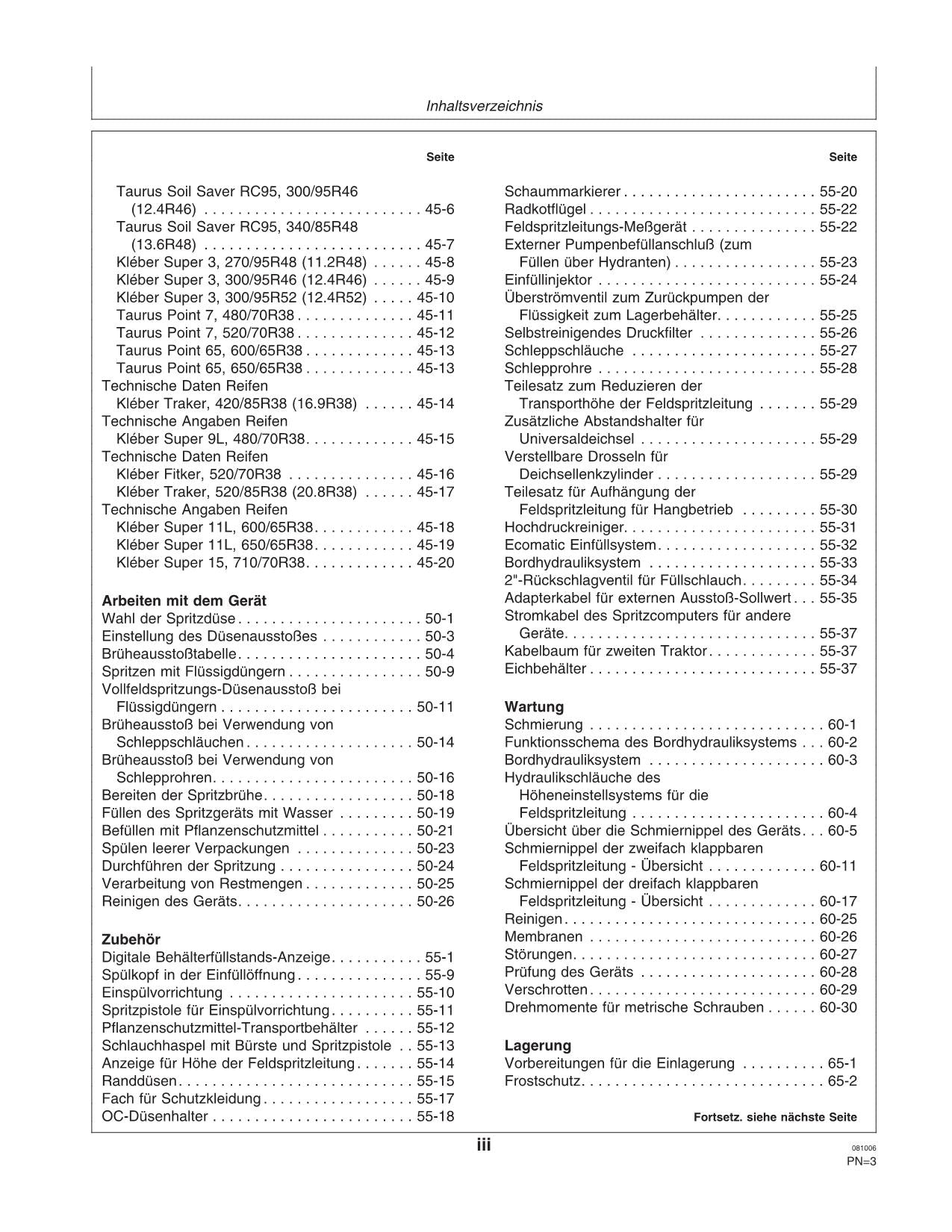 John Deere Anhängefeldspritze 824 832 840 EL-4 Regeleinheit betriebsanleitung