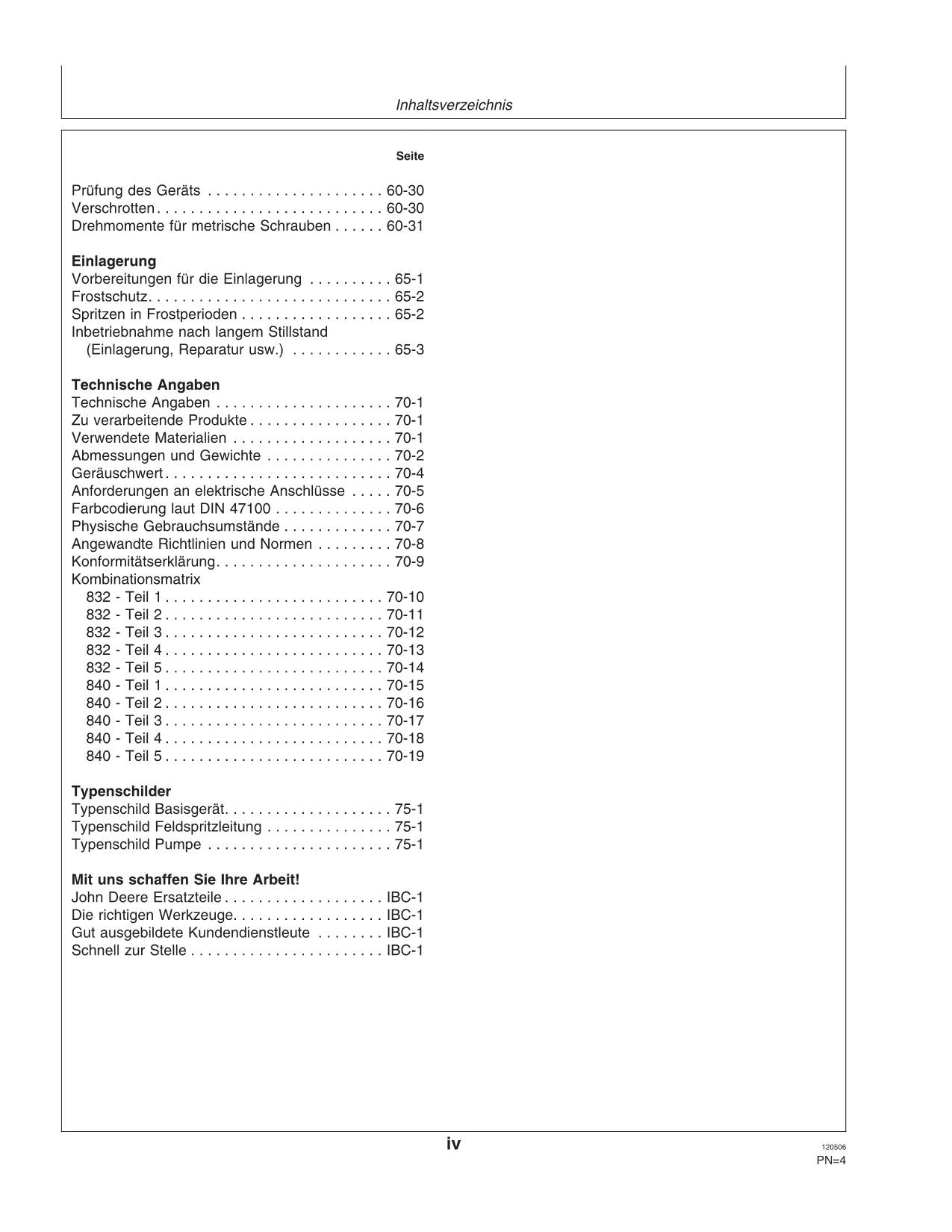 John Deere Anhängefeldspritze 832i 840i EHC-2 Regeleinheit betriebsanleitung