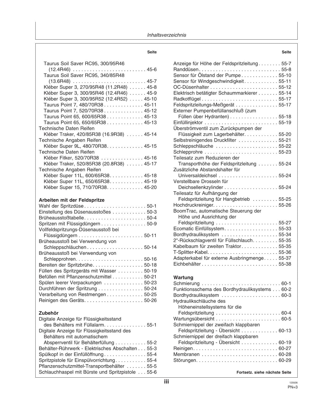 John Deere Anhängefeldspritze 832i 840i EHC-2 Regeleinheit betriebsanleitung