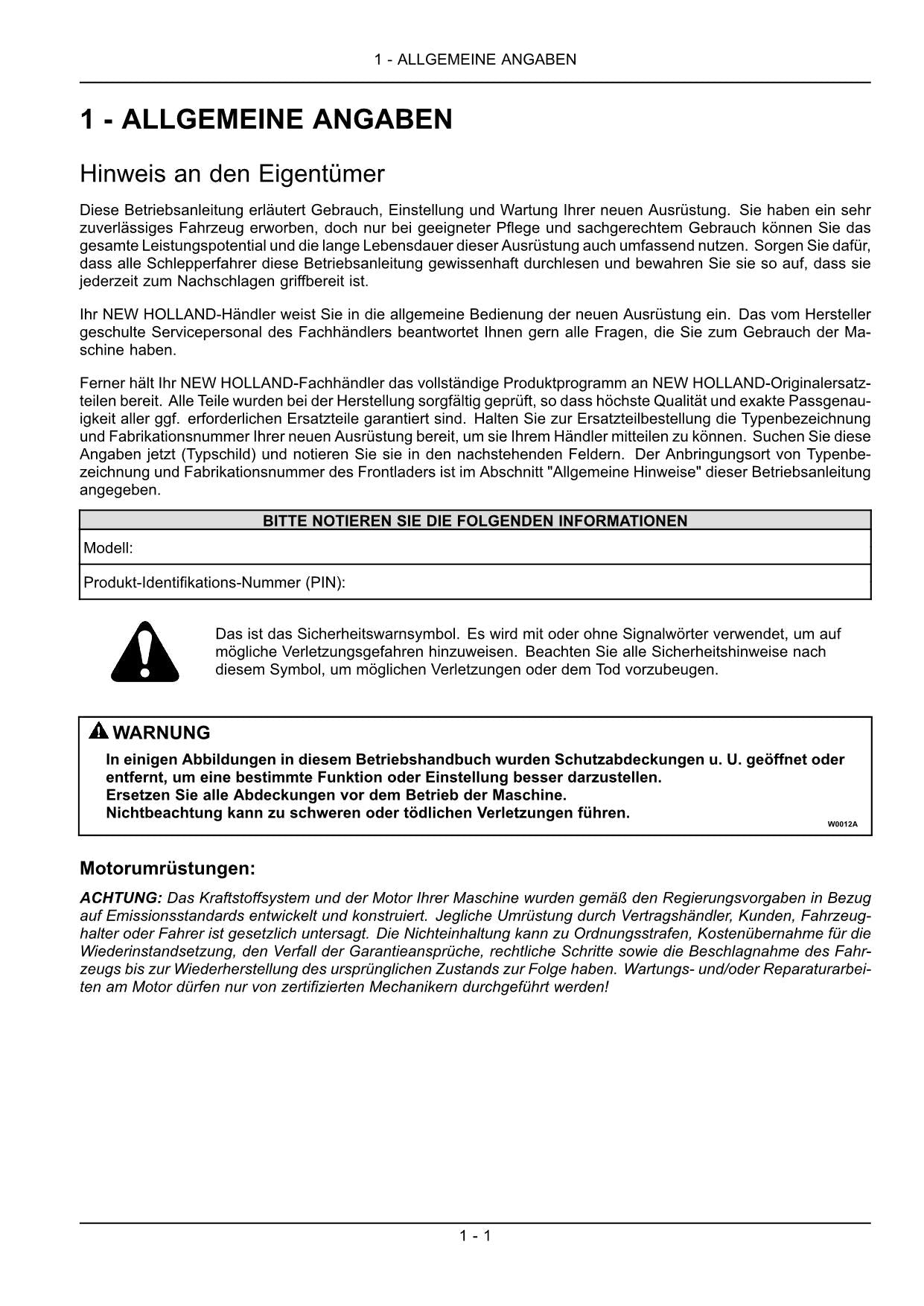 New Holland T5030 T5040 T5050 T5060 T5070 manuel d'instructions pour tracteur #2