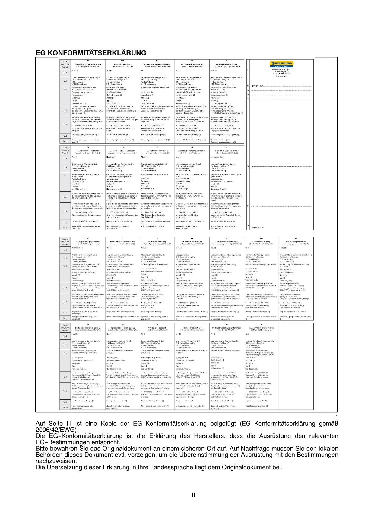 Manuel d'instructions pour tracteur New Holland TD3.50 84476929