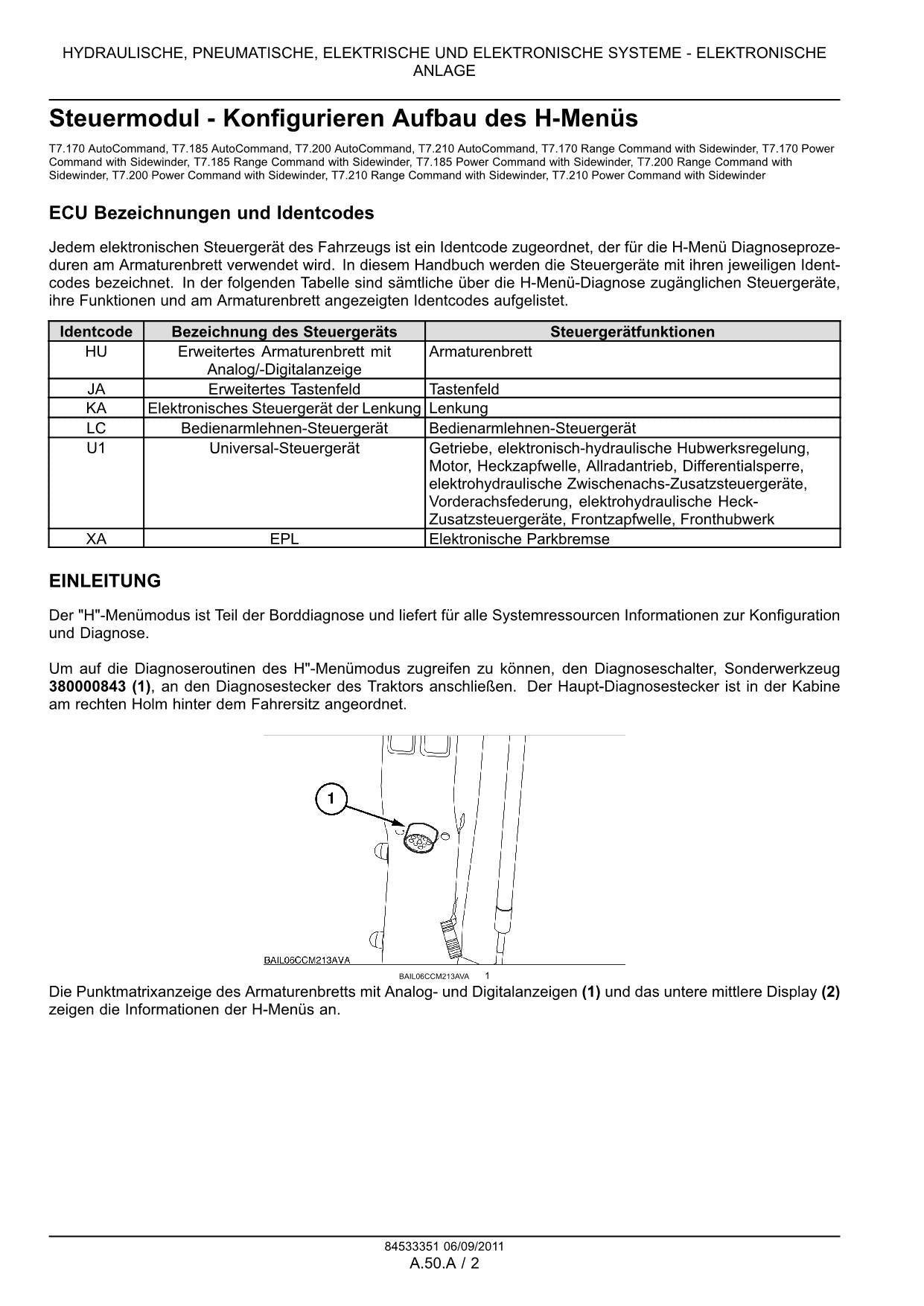 New Holland T7.170 T7.185 T7.200 T7.210 manuel d'instructions pour tracteur 84533351