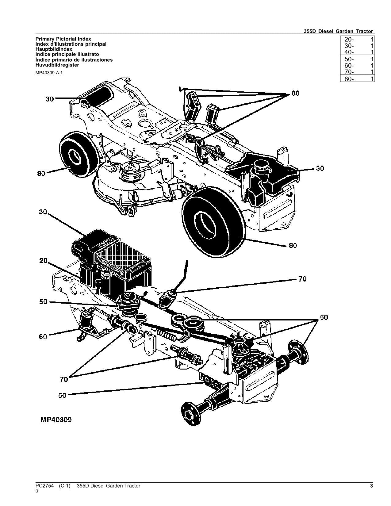 MANUEL DU CATALOGUE DES PIÈCES DU TRACTEUR JOHN DEERE 355D